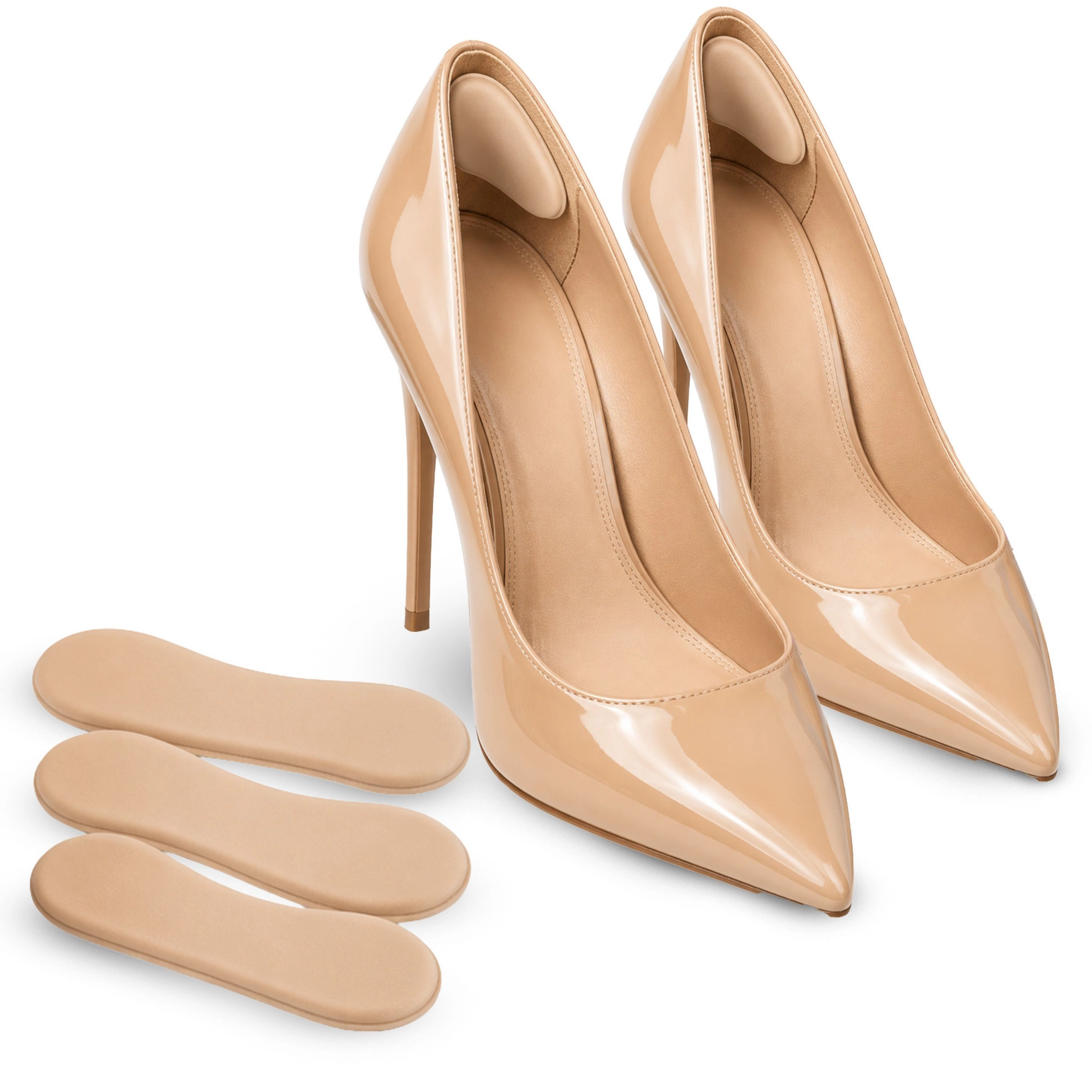 LECHERY Women's 3-Pack Heel Liners – Anti-Slip Grips for Shoes