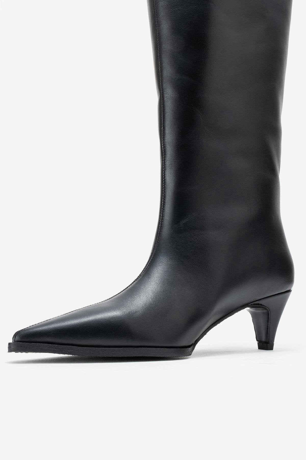 Forever & Always Womens Siora Leather Knee High Boots
