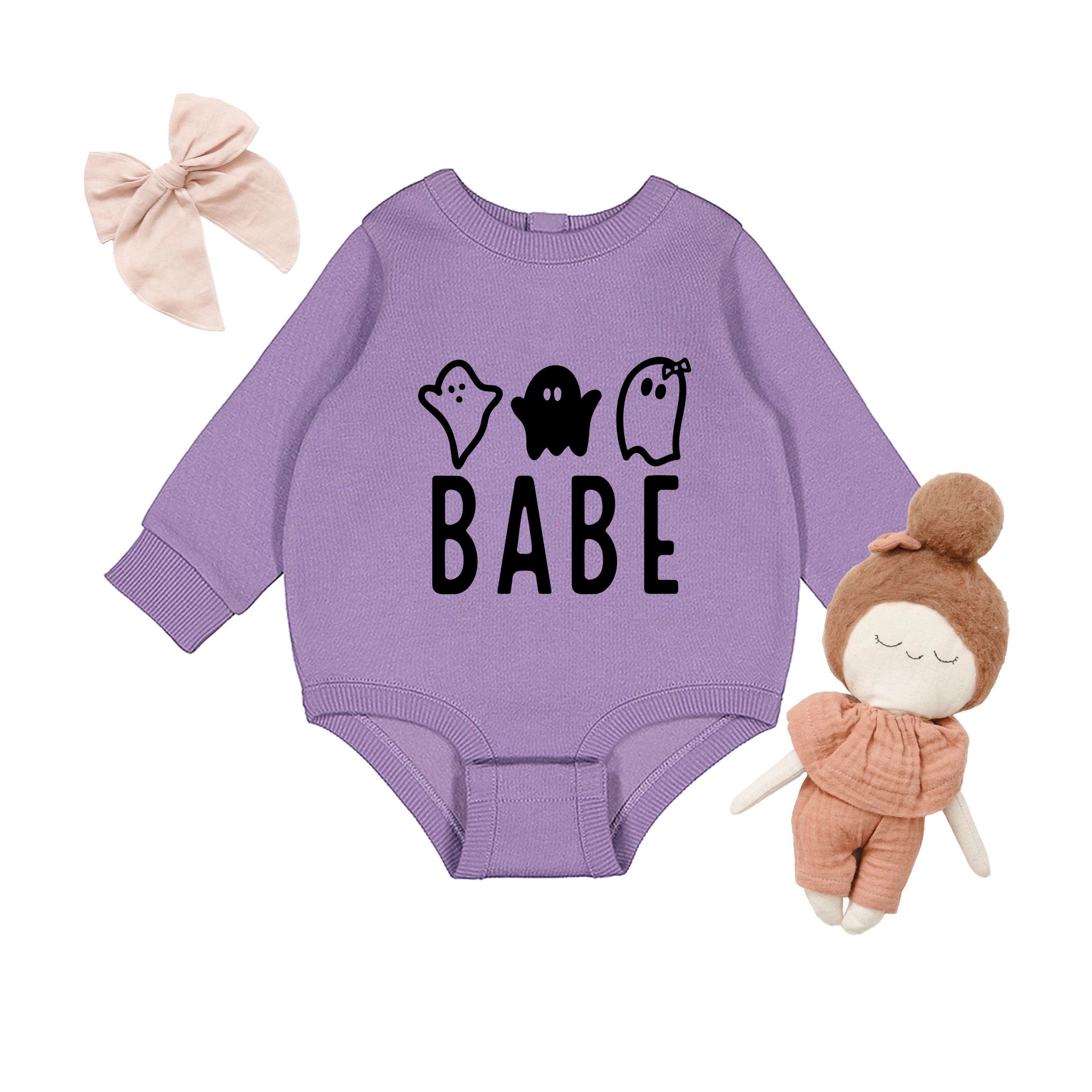 The Juniper Shop - Infant Fleece BodySuit Ghost Babe