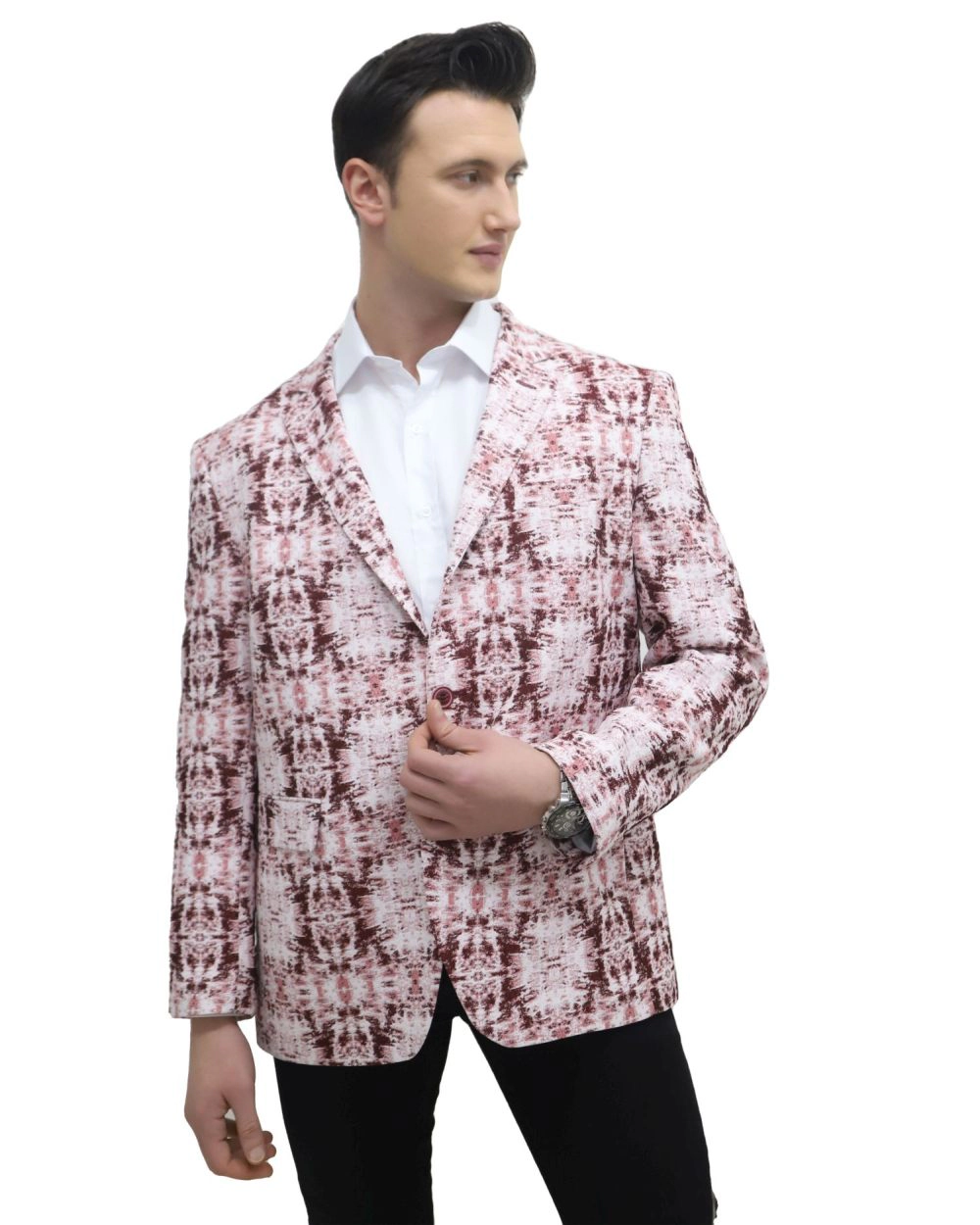 Elie Balleh Men's Slim Fit Sports Coat Jacket