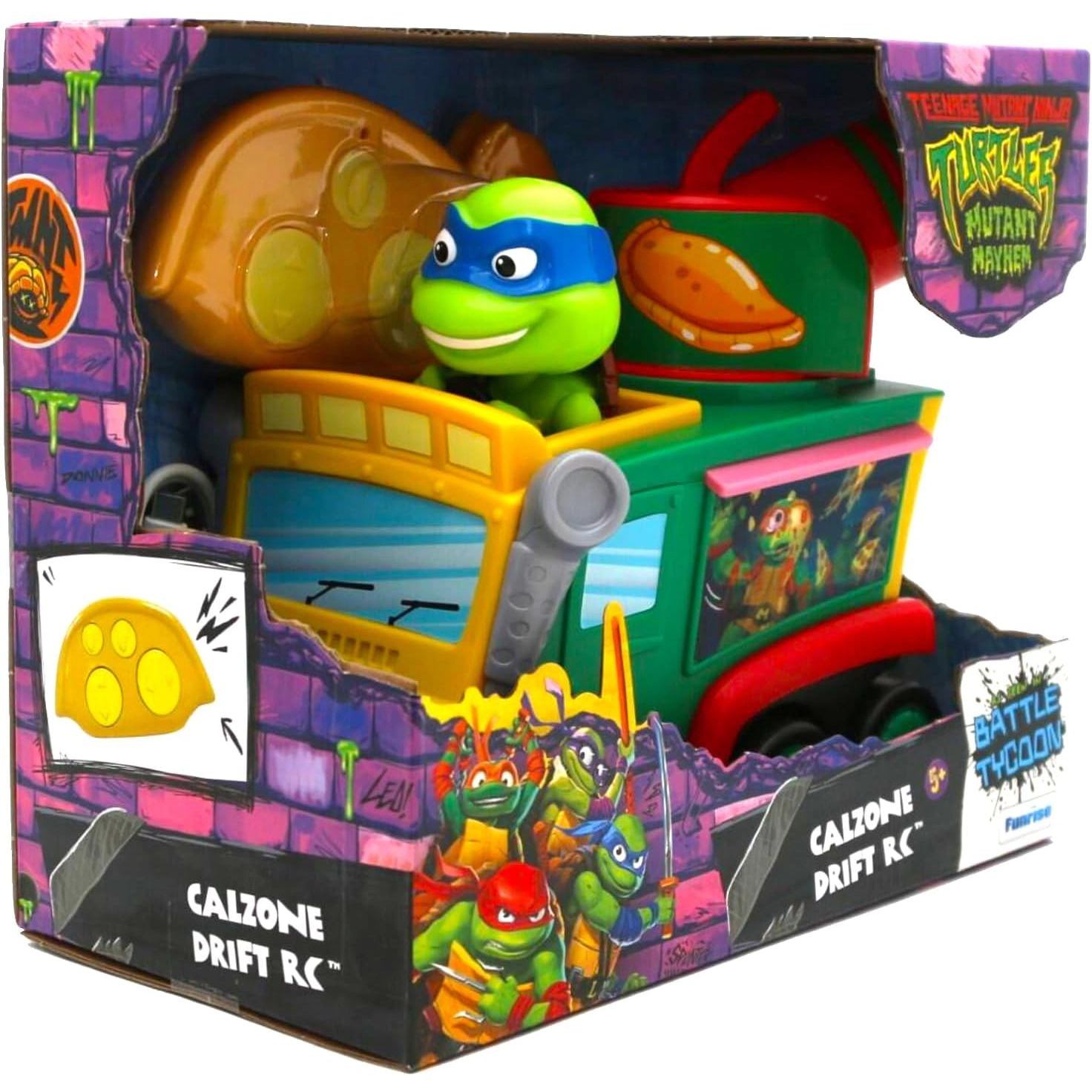 Funrise Teenage Mutant Ninja Turtles Mutant Mayhem Calzone Drift RC Vehicle