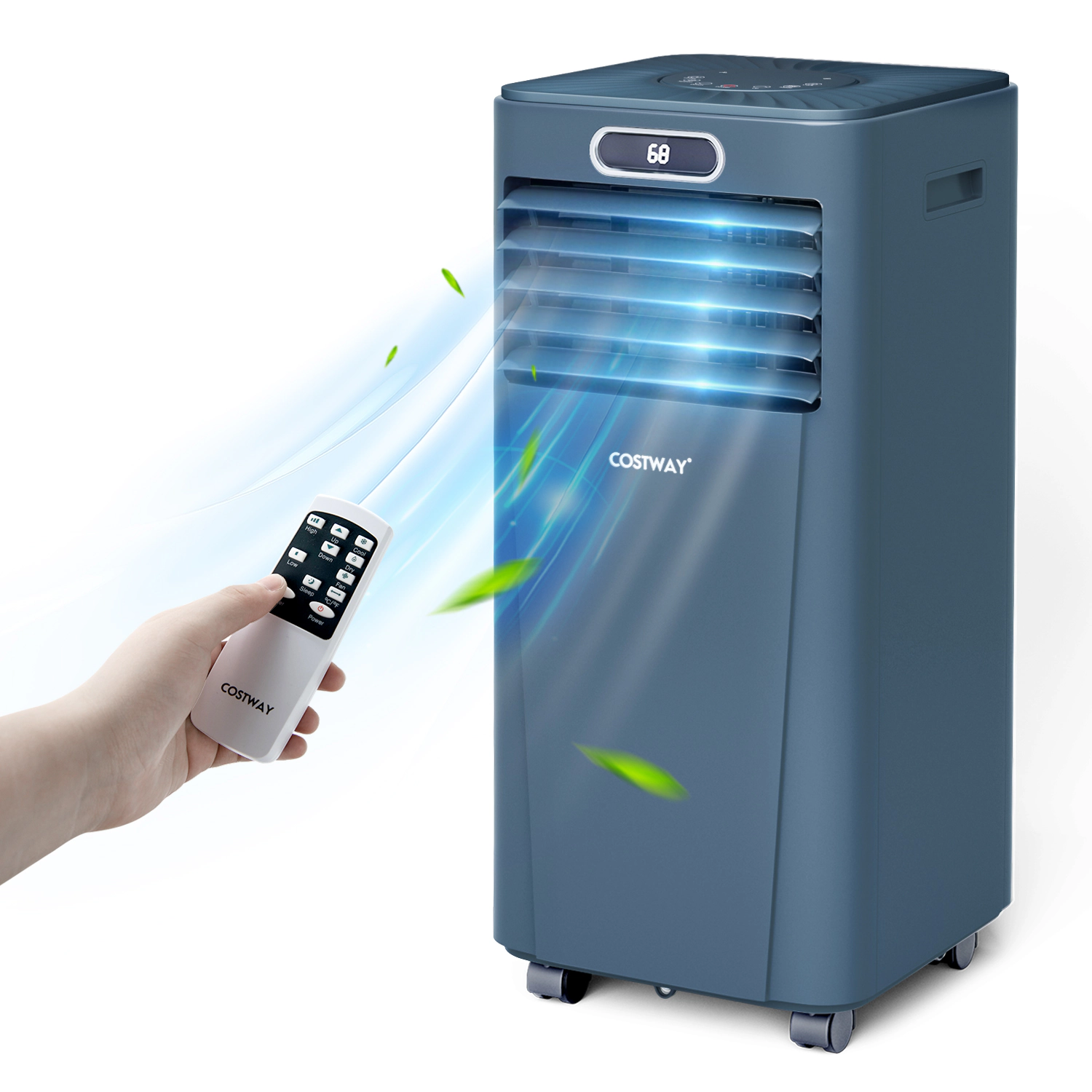LJG 10000 BTU 4-in-1 Portable Air Conditioner with Dehumidifier and Fan Mode