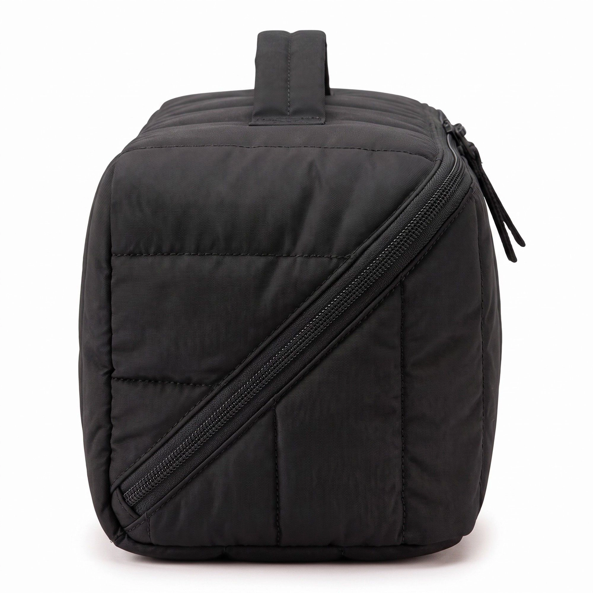 Alilang Women's Vertical Padded Rectangular Travel Pouch with Top Carry Handle and Dual Zipper Pulls 16.7x5.3x5.3in