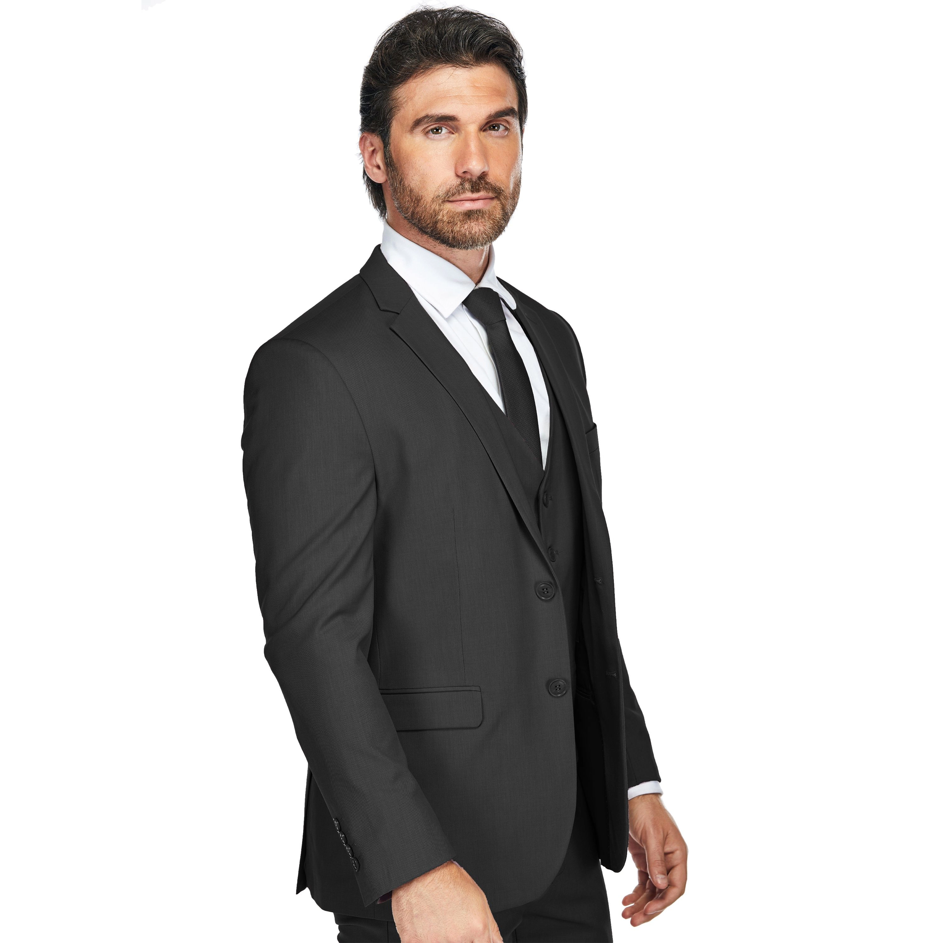 Gino Vitale Men's Skinny Fit 3-Piece Suit