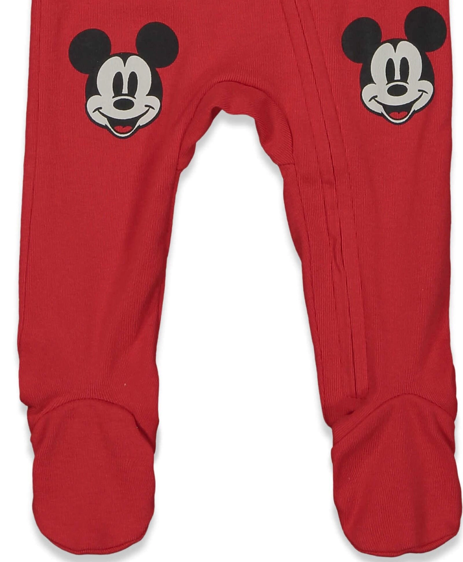 Disney Mickey Mouse Baby Boys' 2-Pack Zip-Up Footed One Piece Coveralls