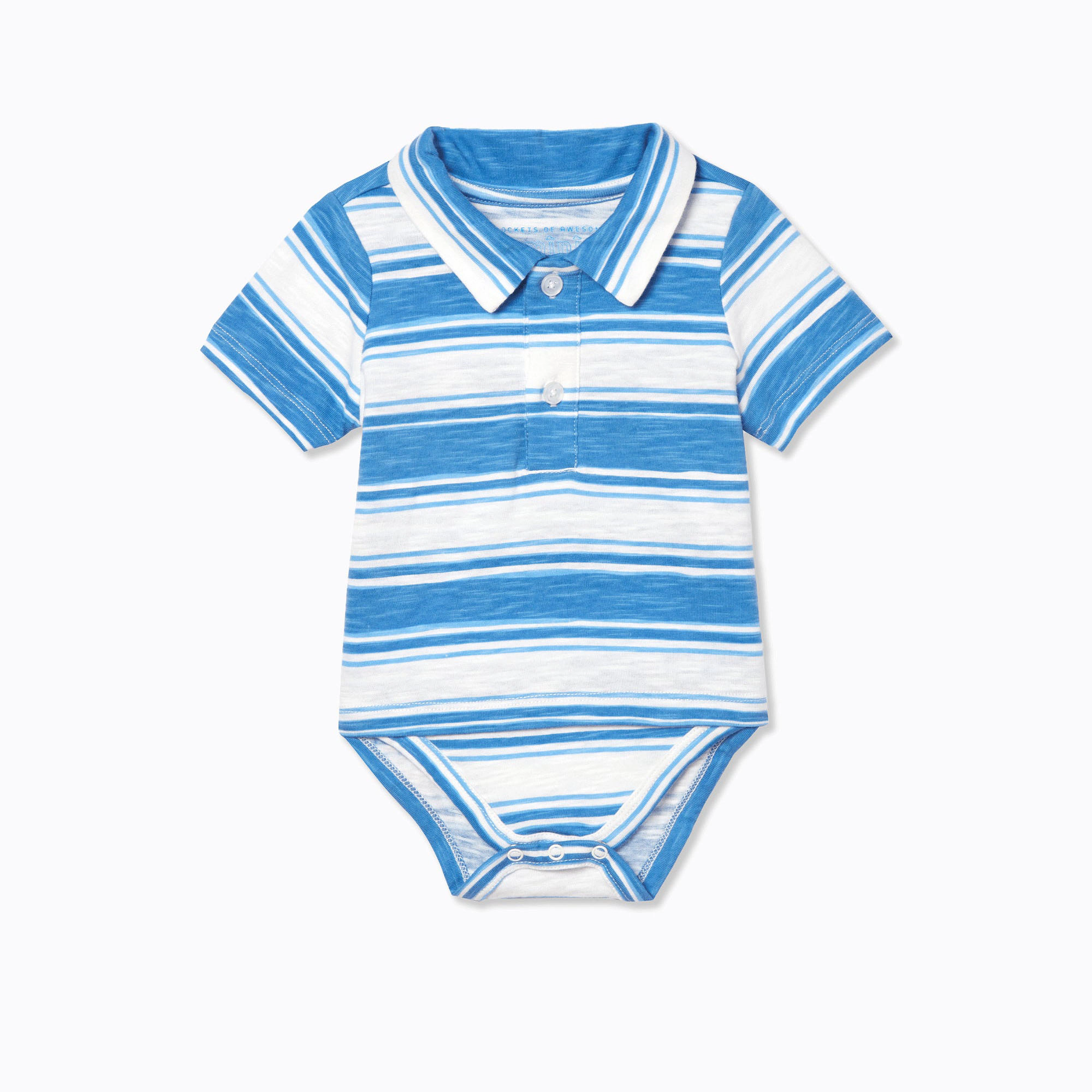 Rockets of Awesome Polo 2Fer Bodysuit For Baby Boy