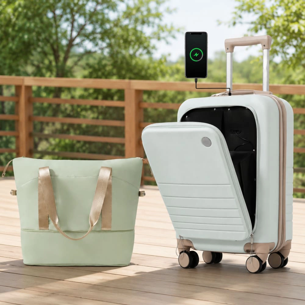 WOW PIONEER Lightweight Hard Case Luggage