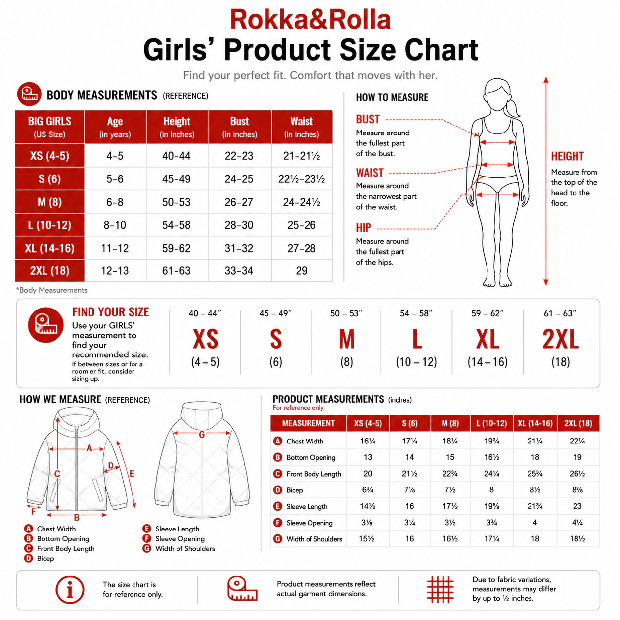 Rokka&Rolla Little & Big Kid Girls Charlotte Diamond Quilted Hooded Puffer Jacket