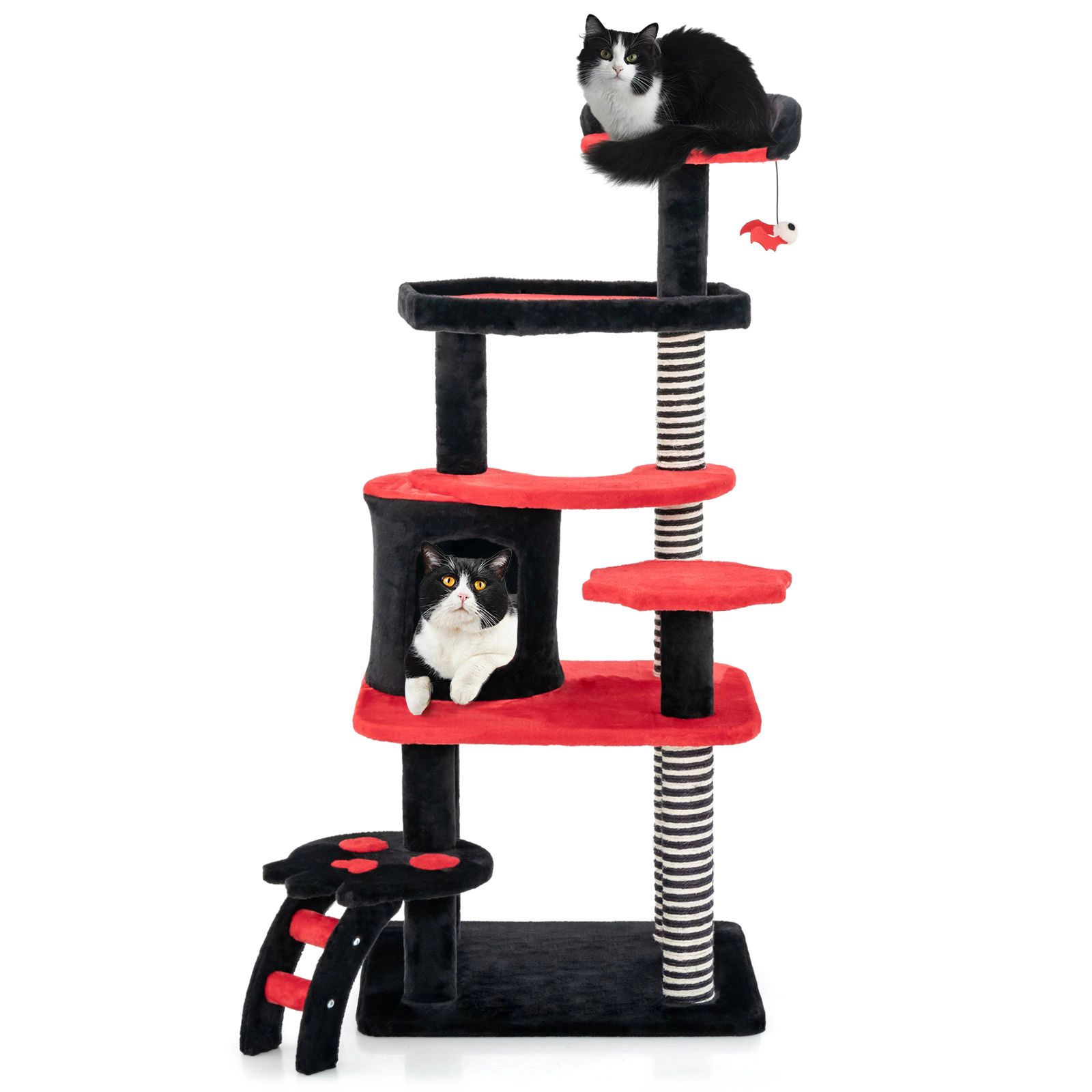 SlickBlue Gothic Cat Tower with Bed, Condo and Scratching Posts