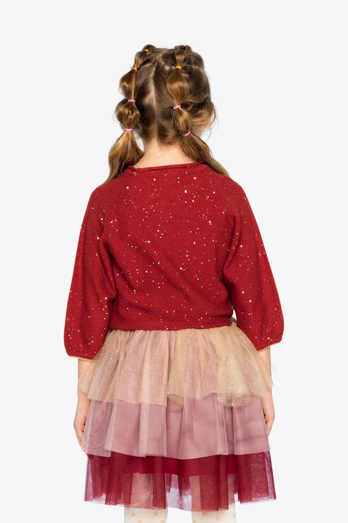 Deux par Deux Girls 3/4 Sleeve Knitted Sweater