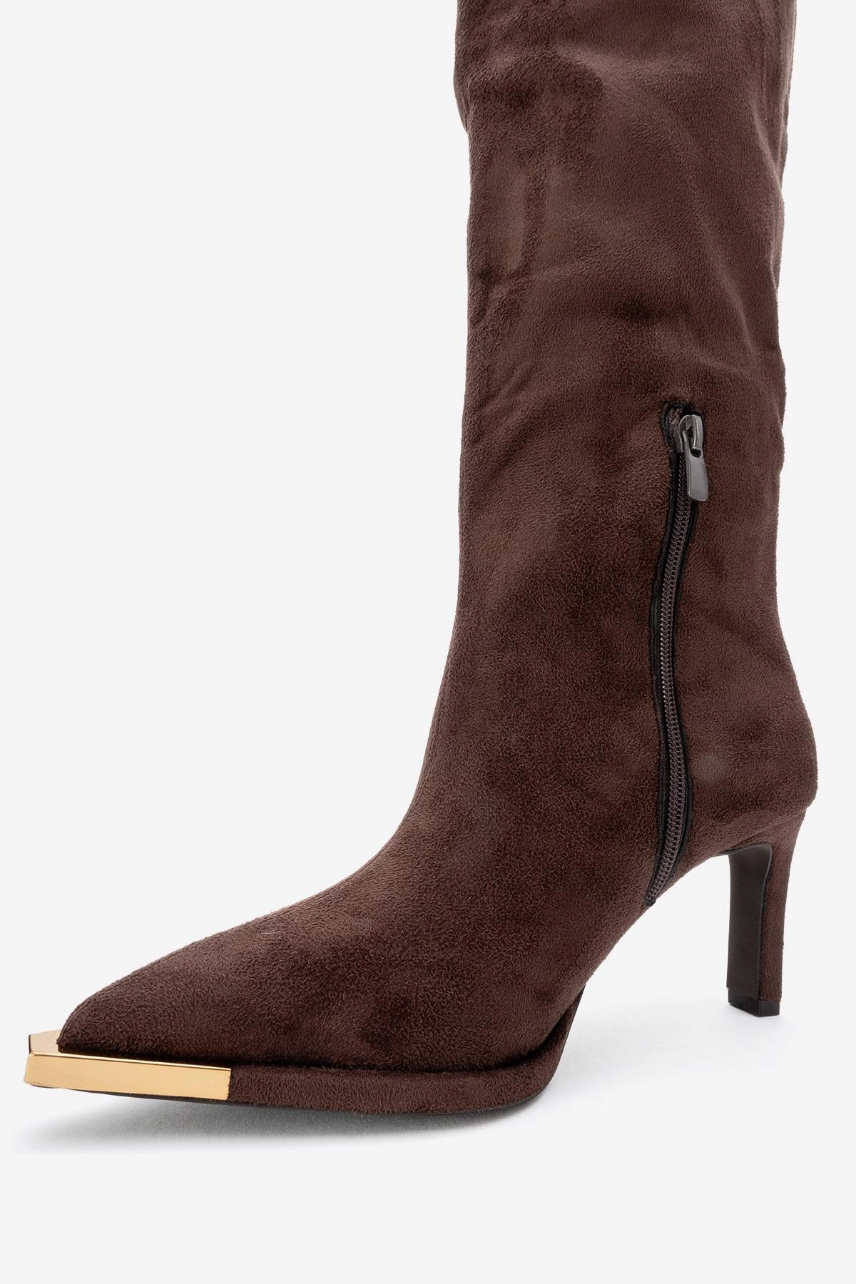 Prologue Shoes Womens Vody Over The Knee Zip Stiletto Boot