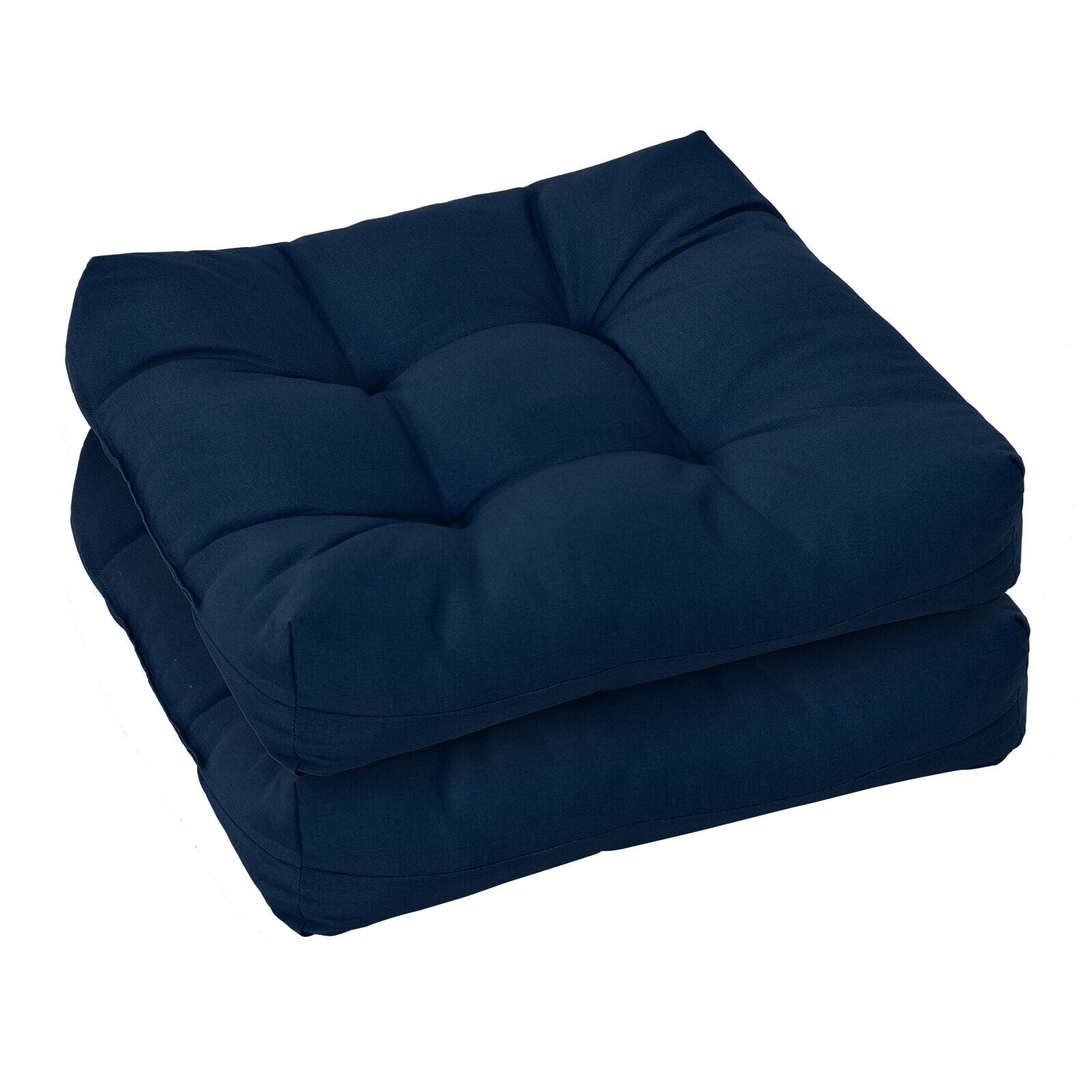 SlickBlue Square Patio Furniture Seat Cushions with Cotton Filling