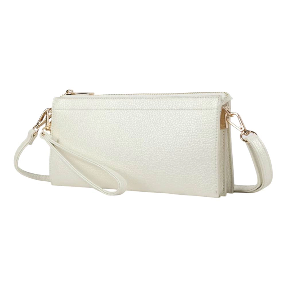 Fashnzfab Faux Leather Slim Wallet Crossbody Bag