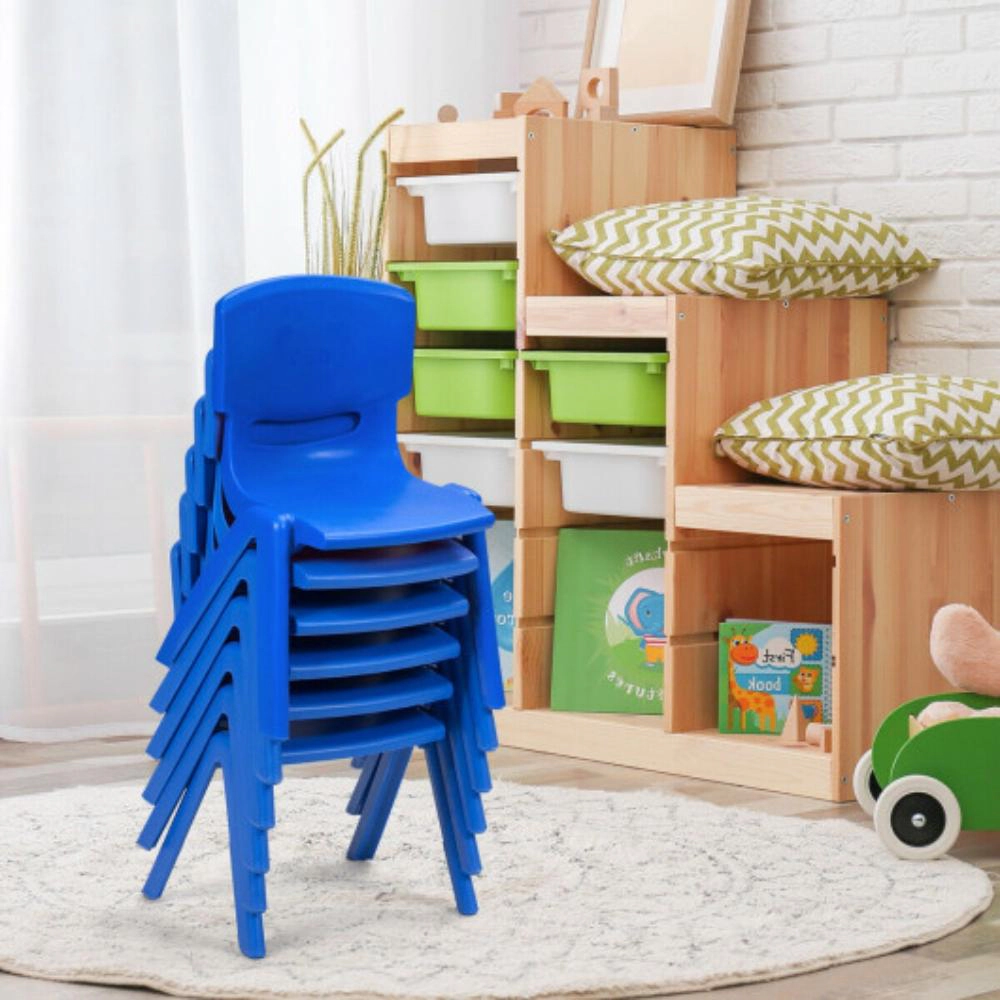 Hivvago 6-Pack Kids Plastic Stackable Classroom Chairs