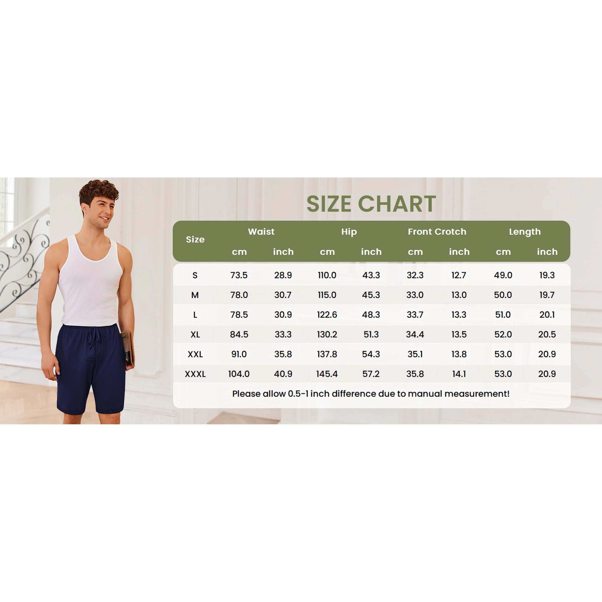Ekouaer Men's 2 Pack BBQ Beer Print Drawstring Lounge Sleep Shorts
