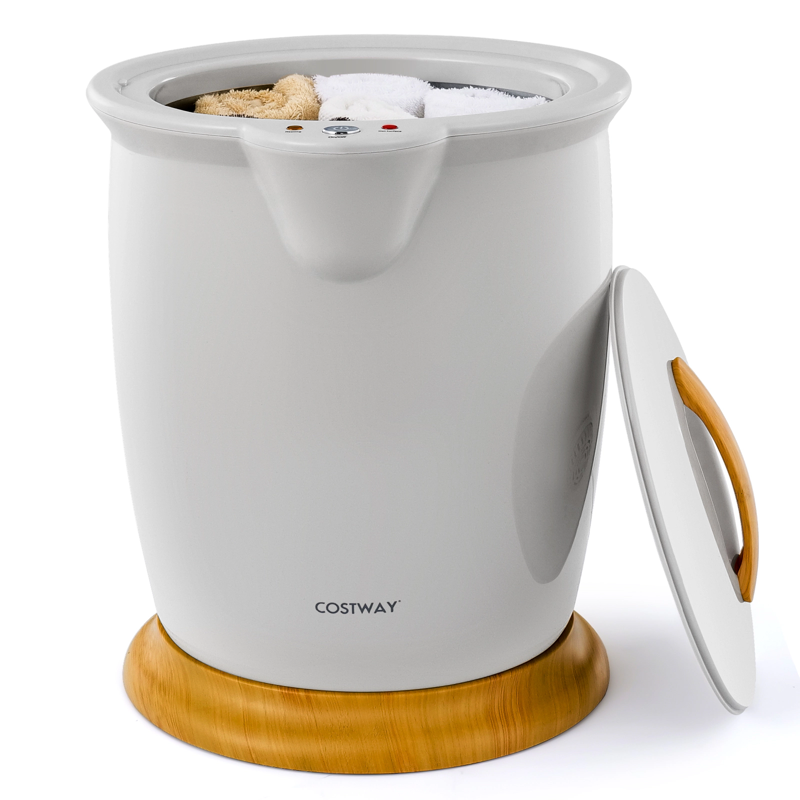 LJG Towel Warmer Bucket with Fragrance Holder and Auto Shut-Off
