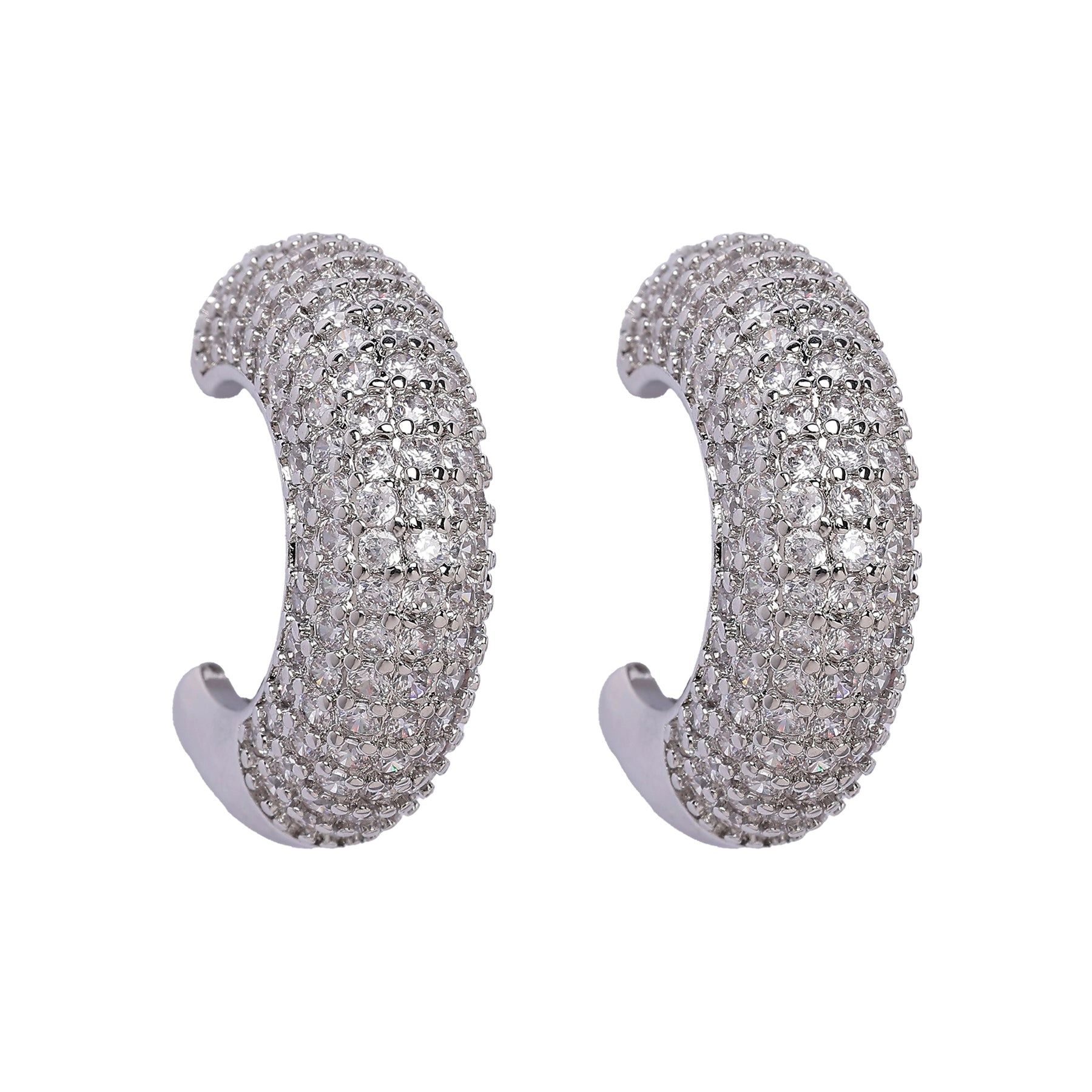 AGP PARIS Womens Twinkling Dainty Hoop Earrings