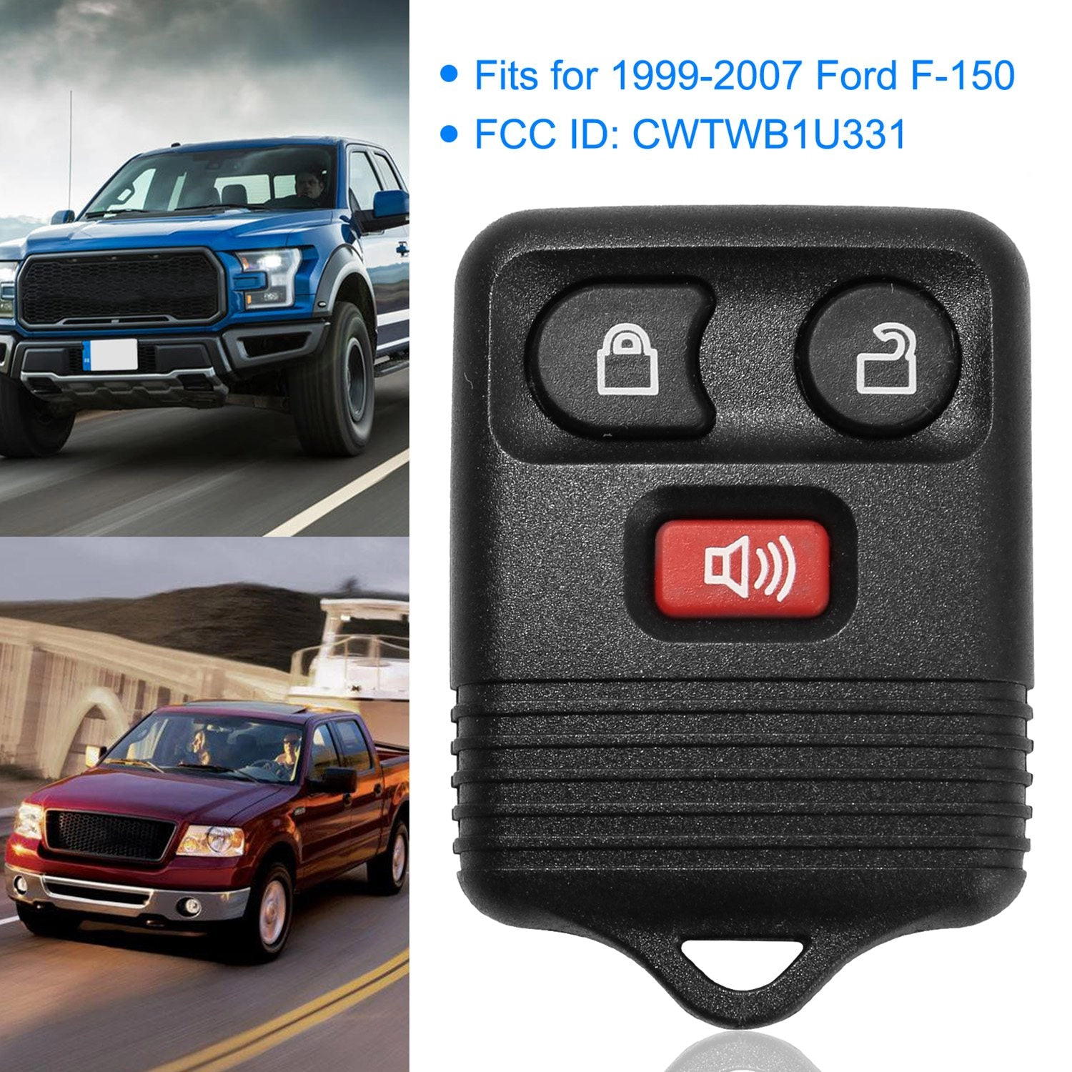 GBruno 2-Pack Remote Key Fob For 1999-2007 Ford F-150