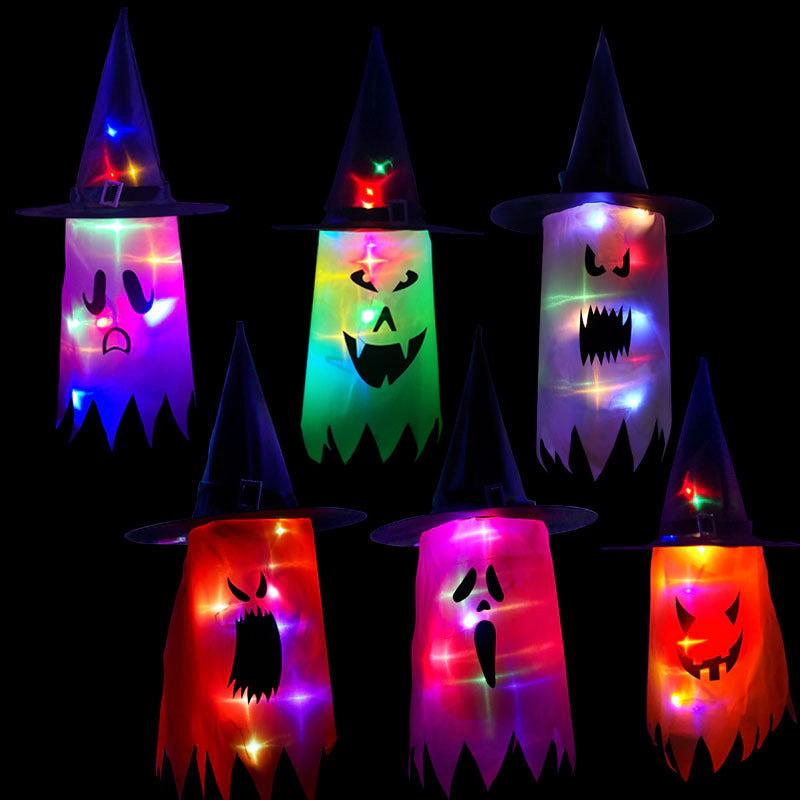MyKids-USA Halloween Colorful Glowing Wizard Hat, One Fits Most