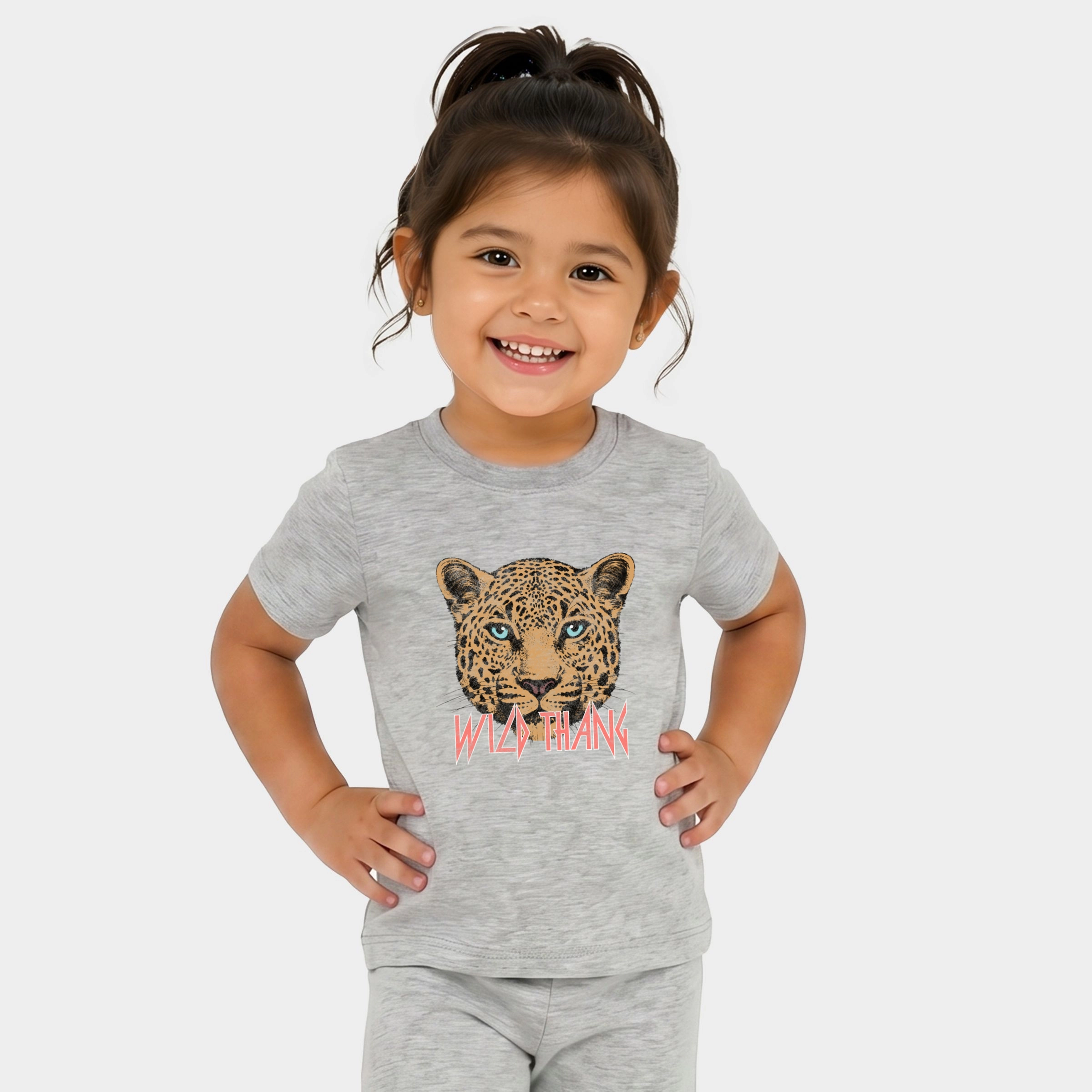 The Juniper Shop - Toddler Crew Shorts Set Wild Thang Cheetah