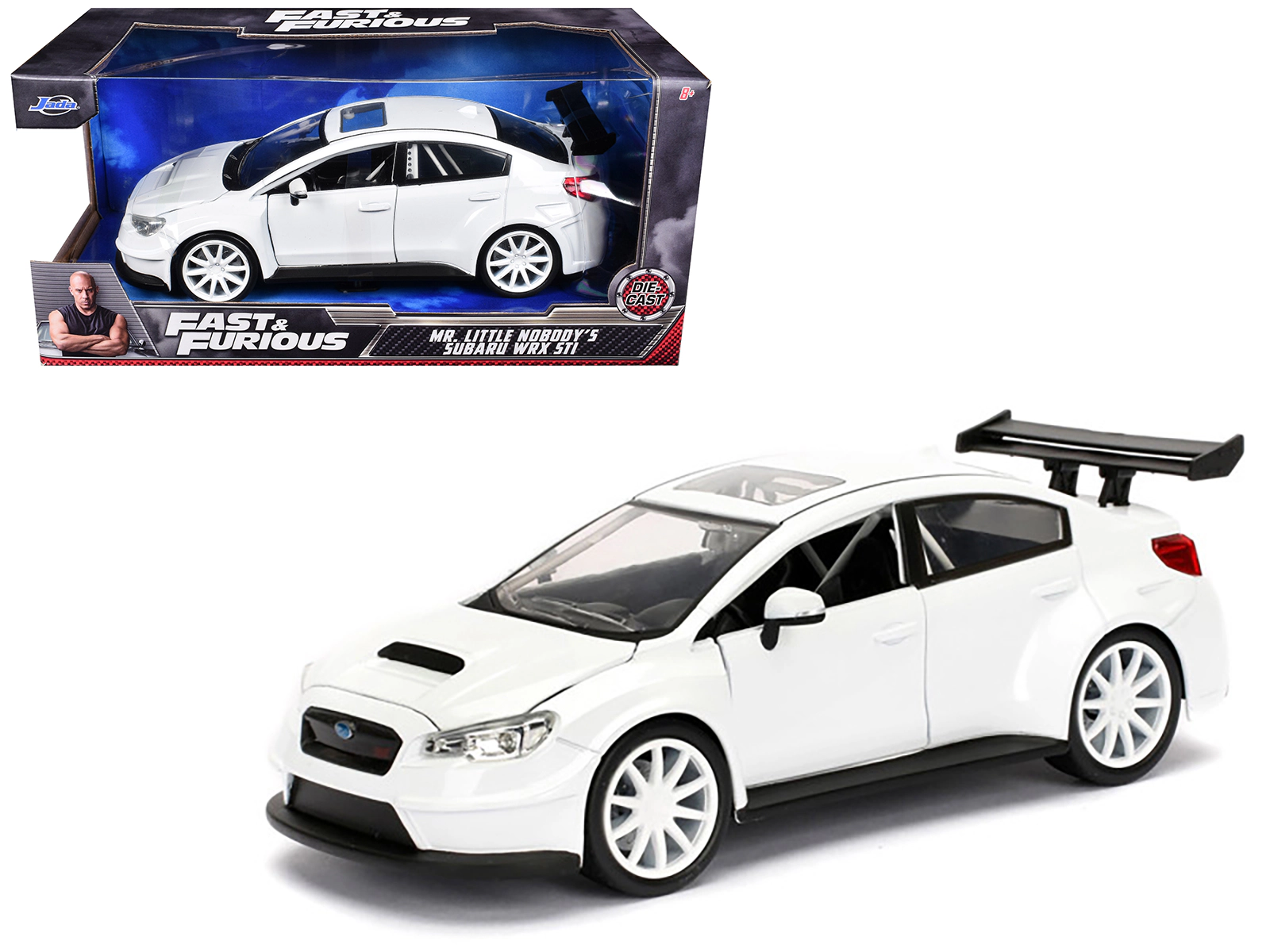 Jada Mr. Little Nobody's Subaru WRX STI White "Fast & Furious F8: The Fate of the Furious" Movie 1/24 Diecast