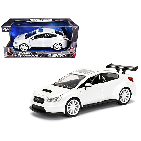 Jada Mr. Little Nobody'S Subaru Wrx Sti White "Fast & Furious F8: The Fate Of The Furious" Movie 1/24 Diecast