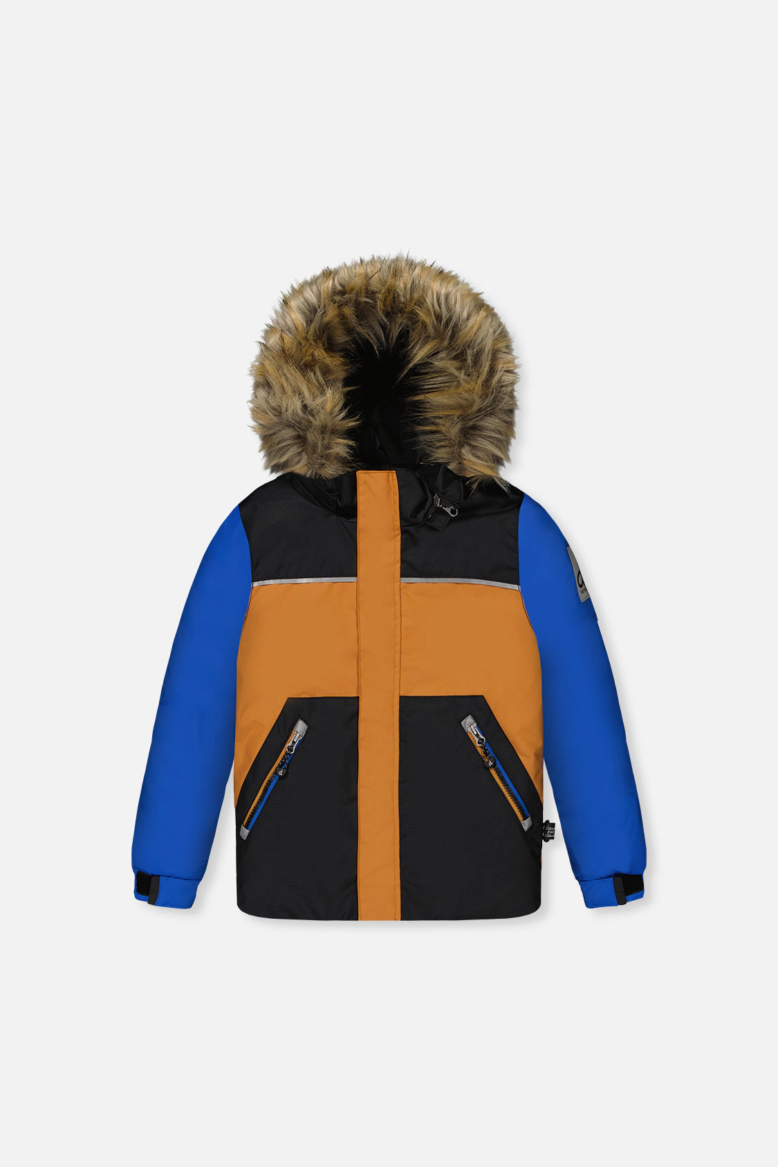 Deux par Boys Colorblock Two Piece Discover Snowsuit with Hooded Jacket and Snow Pants