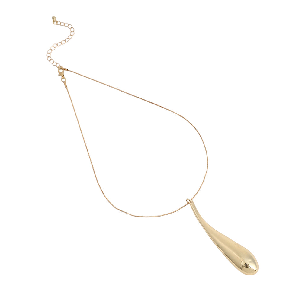 SOHI Women's California Gold the Drip Pendant Necklace