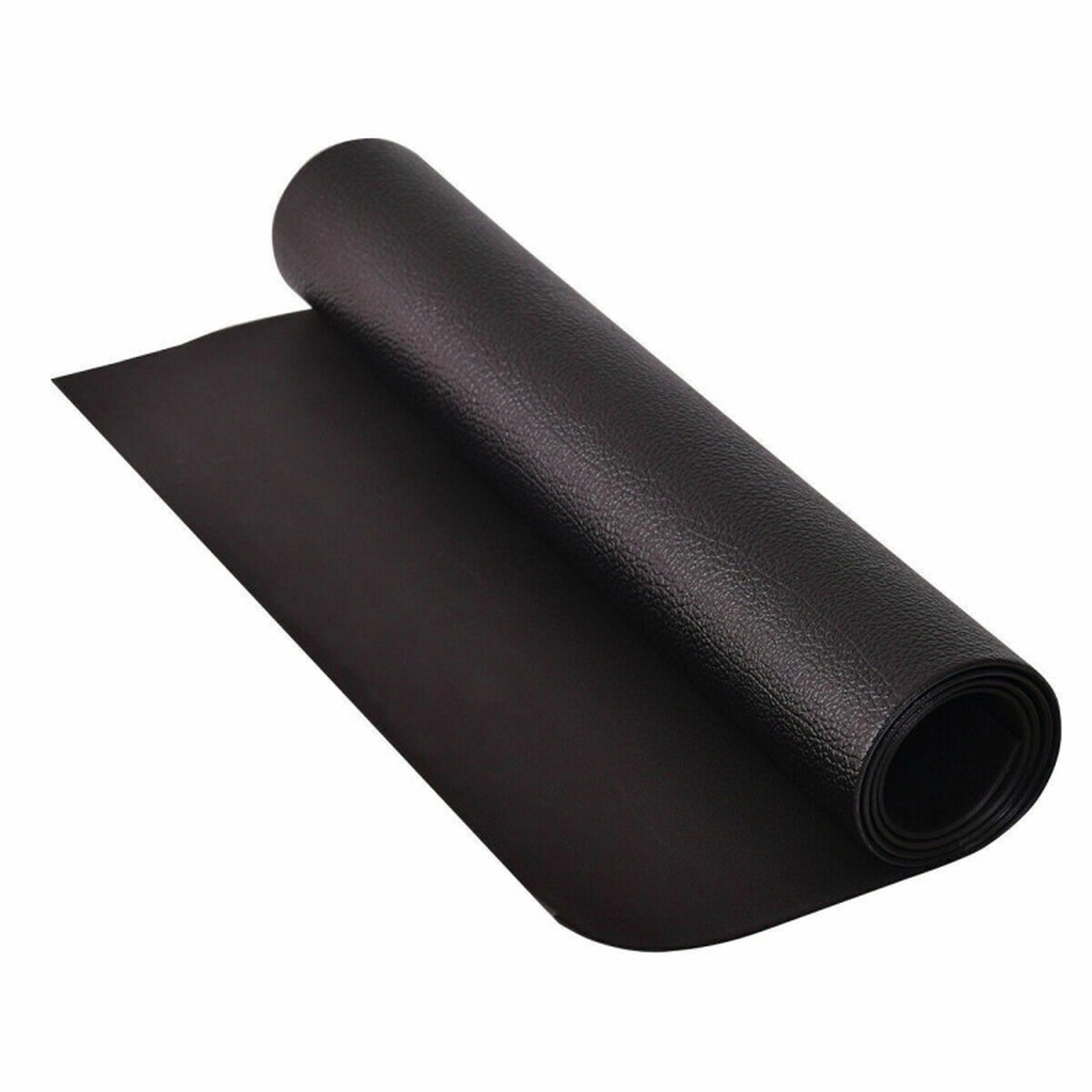 SUGIFT Black Water Resistant Treadmill Equipment Mat with Non-Slip Surface 78-in W 36-in D 0.25-in H
