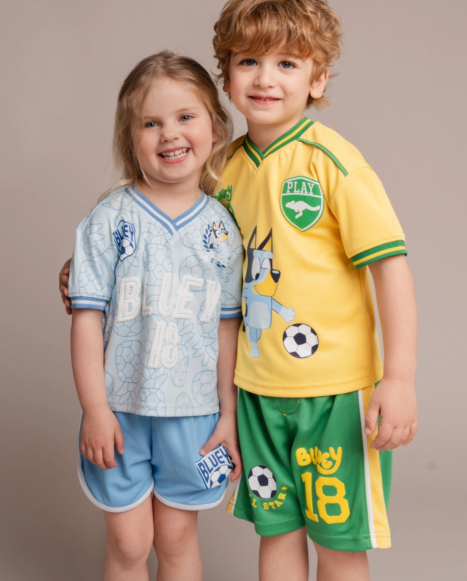 Bluey Girls' Athletic 2-Piece T-Shirt and Shorts Set
