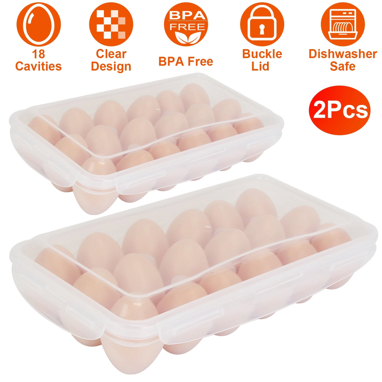 NEW Home Unisex Stackable Egg Storage Container