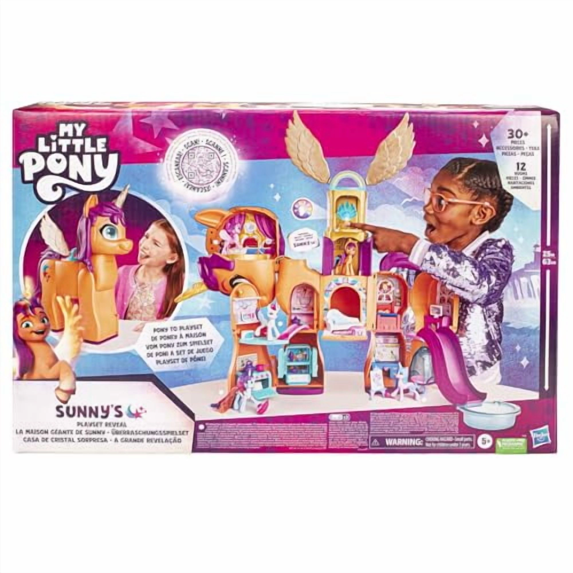 Sunny's Playset Reveal, 25-Inch-Tall Transforming Doll Playsets and Interactive Toys for 5 Year Old