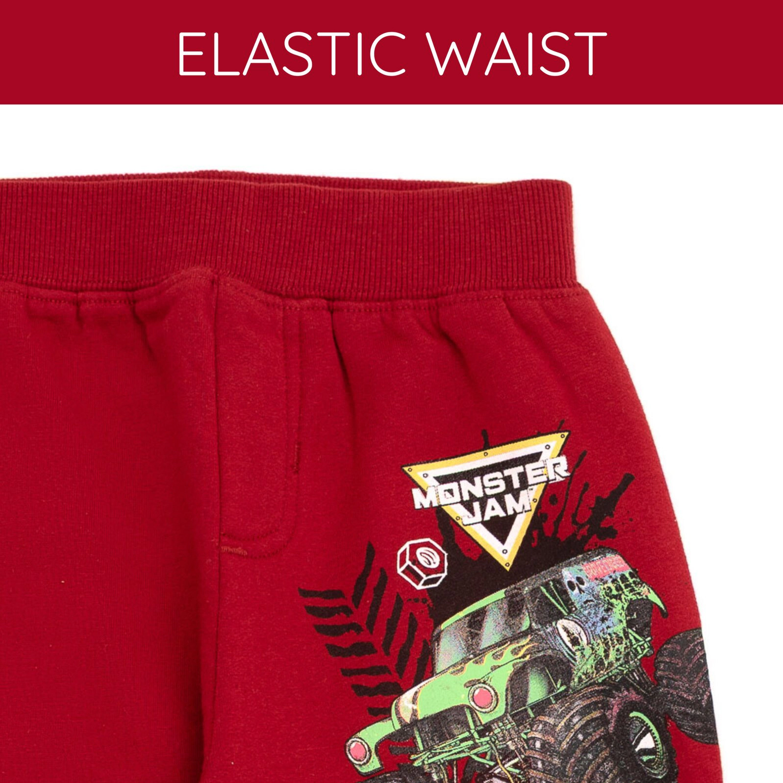 Monster Jam Boys' 2-Piece Tee and Pants Set