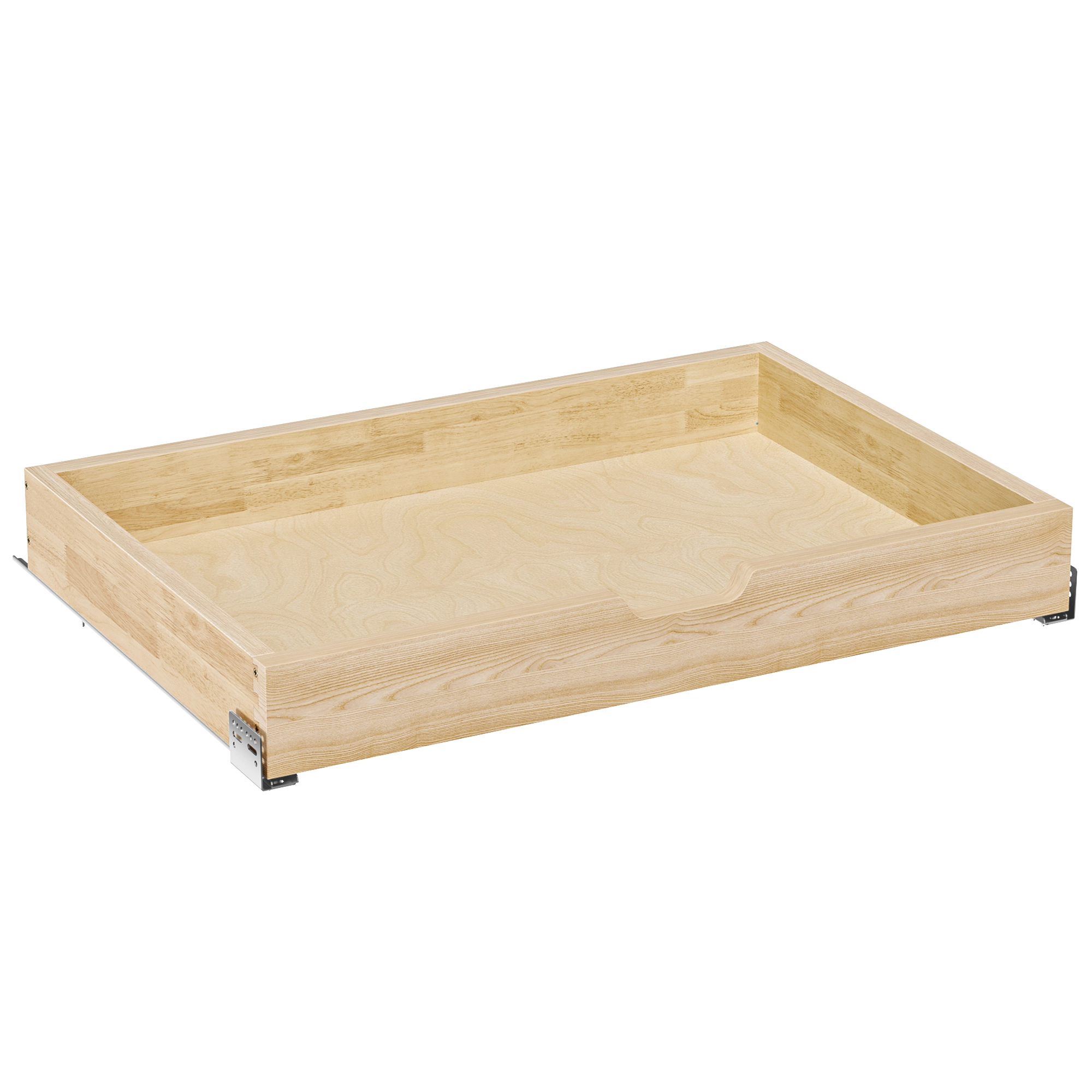Tinyhomie 19.5 In W x 21 In D x 4 In H Solid Wood Pull Out Cabinet Organizer Slide Out Drawer with Soft Close Glides