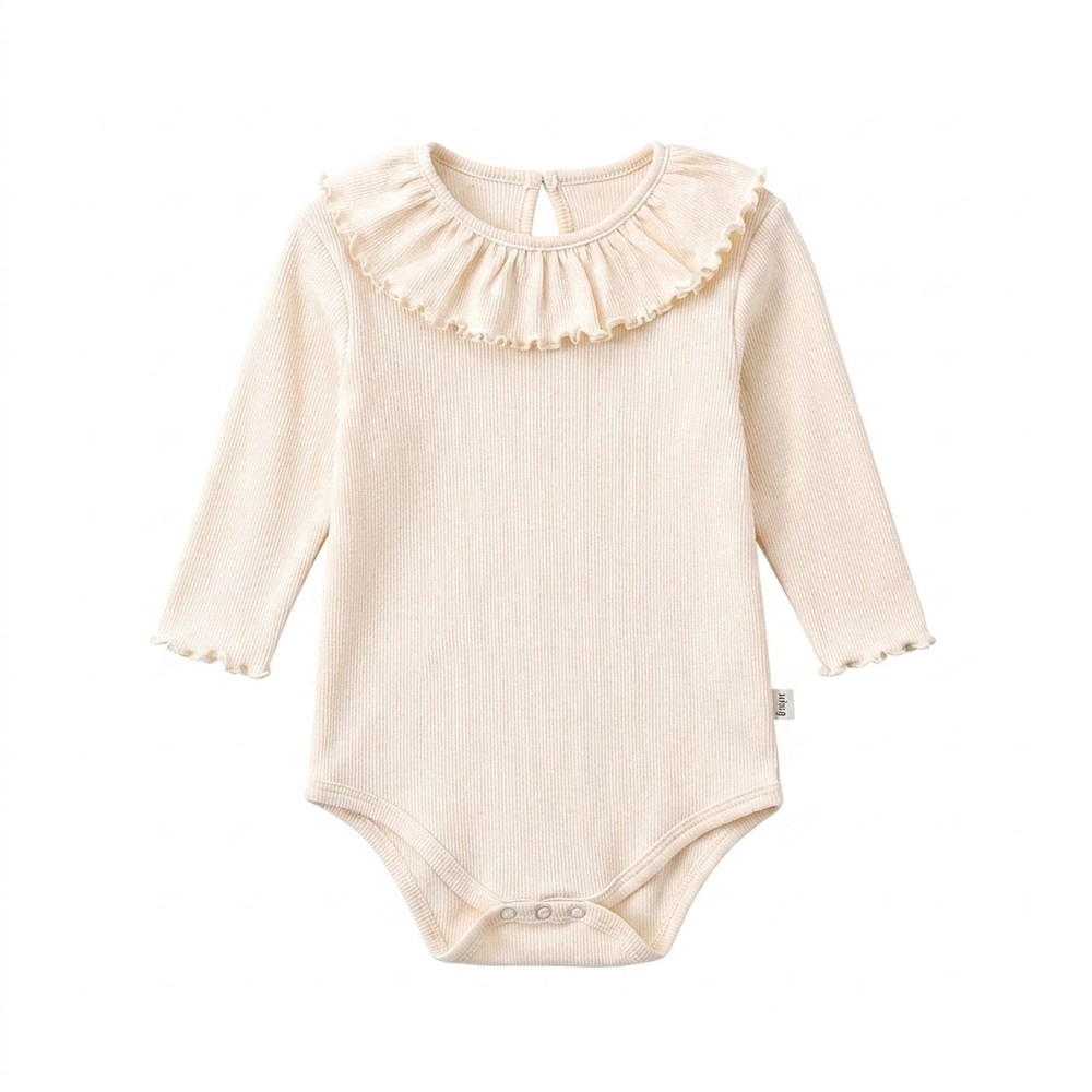 MyKids-USA Autumn Hot Selling Baby Girls Simple Casual Solid Color bodysuit Bodysuits