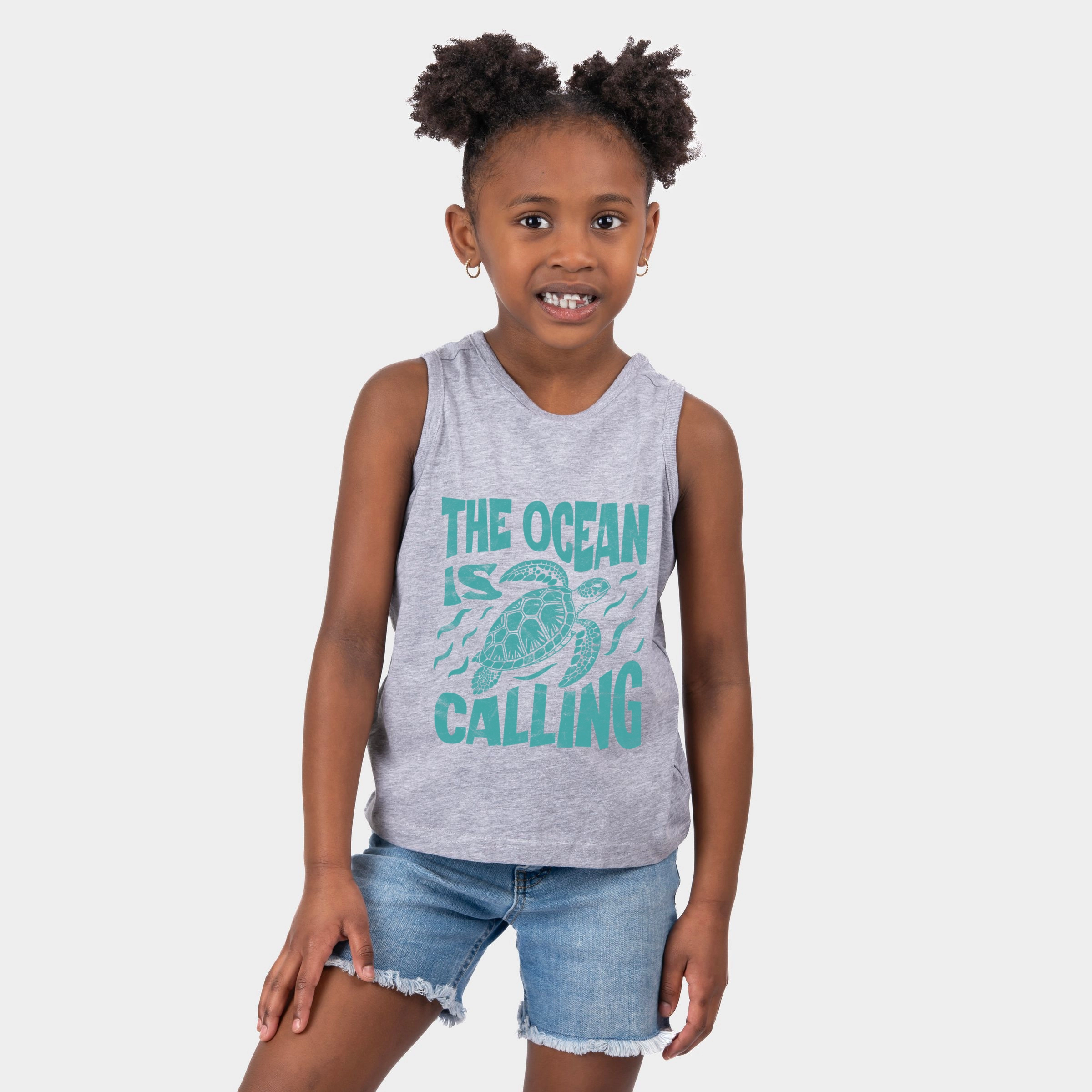 The Juniper Shop - Ocean Is Calling Turtle Youth Tank Top