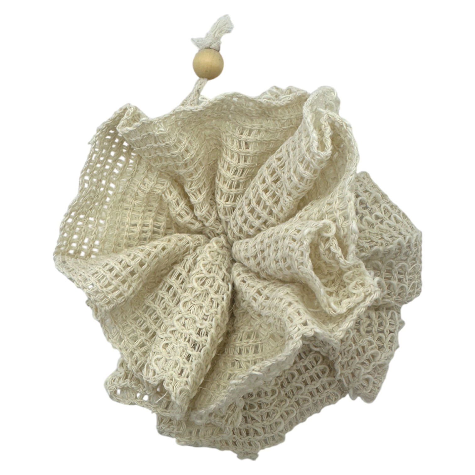 Plantlife Cotton Bath Pouf - Reusable Shower Scrubber