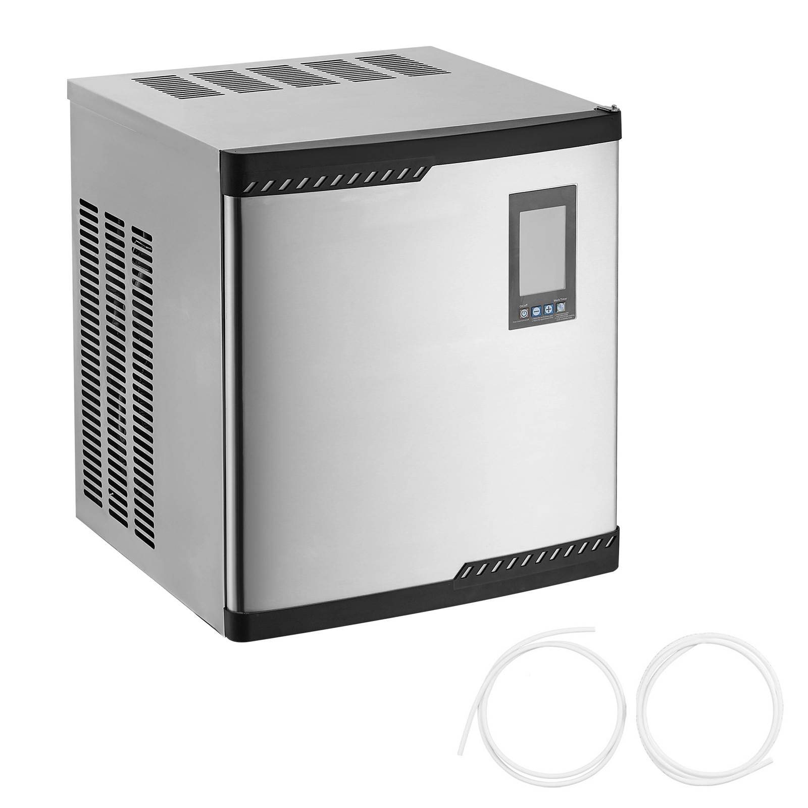 HONGGE Commercial Ice Maker Machine - Head /Day Stainless Steel Ice Machine with Scheduled Ice-Making Self-Cleaning
