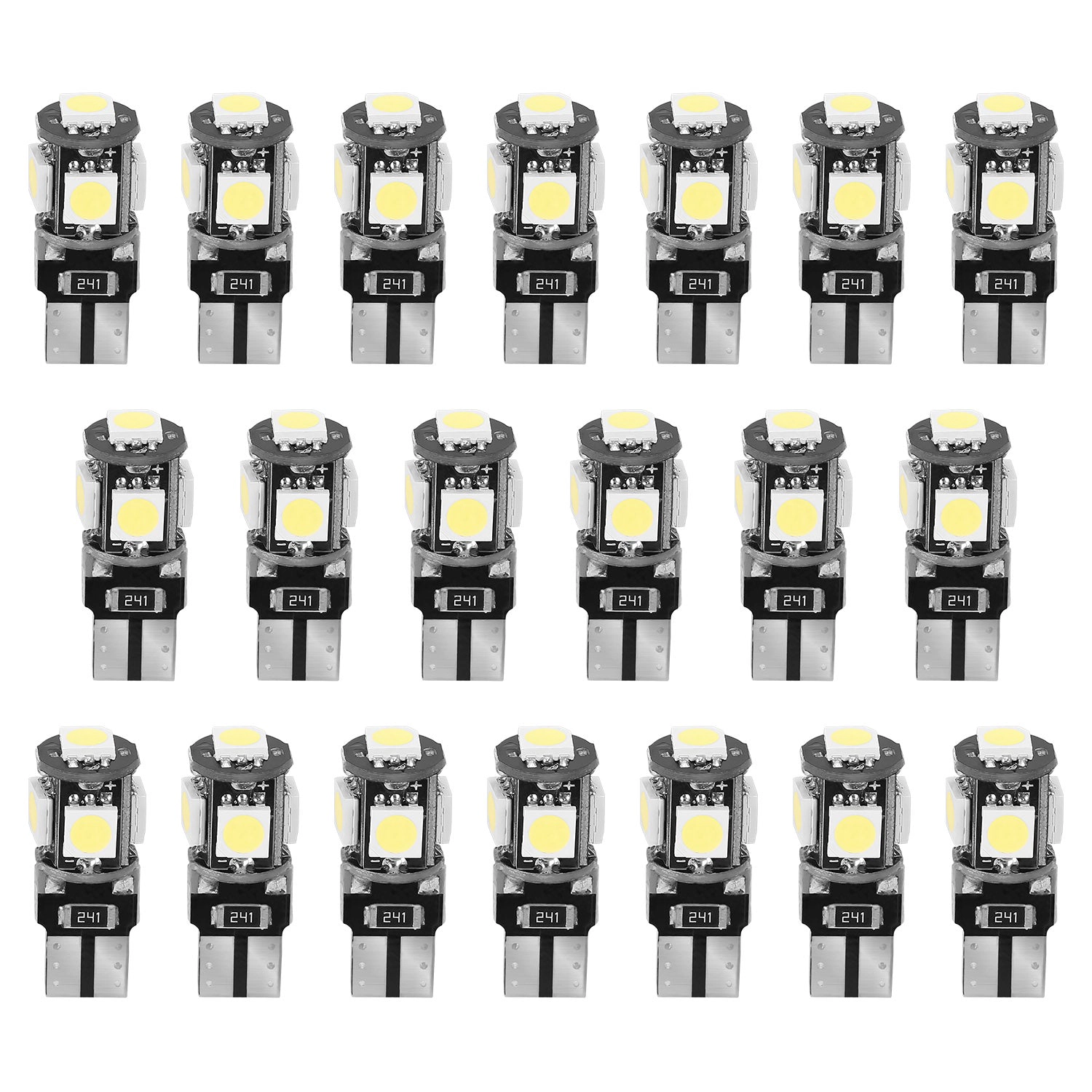 GBruno 20-Piece T10 LED Car Interior Light Bulb Kit