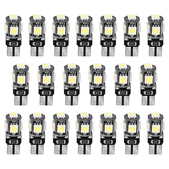 GBruno 20-Piece T10 LED Car Interior Light Bulb Kit