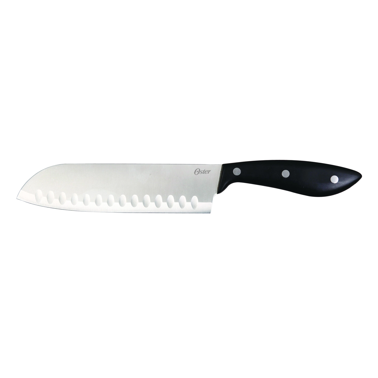 Oster Huxford 14 Piece Stainless Steel Cutlery Set with Black Handles and Wooden Block