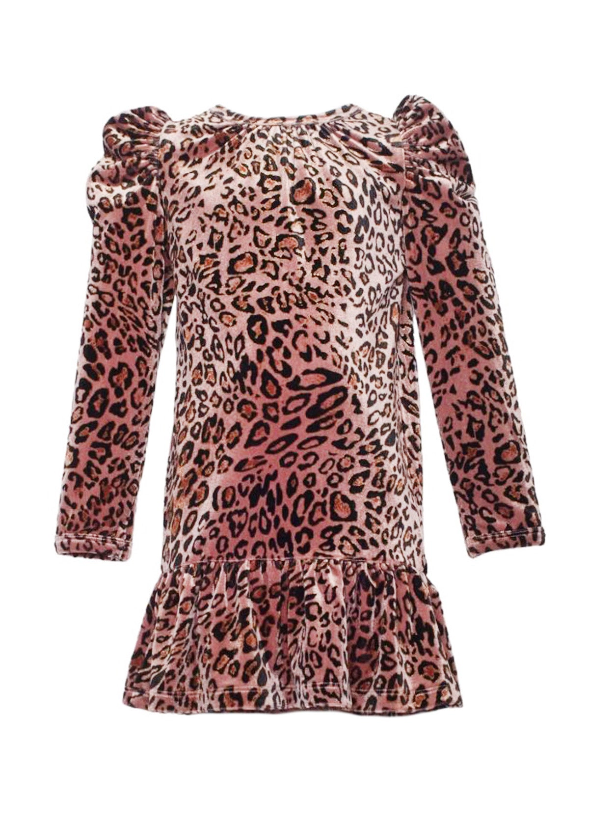 Isobella and Chloe Wild Thing Velvet Long Sleeve Dress