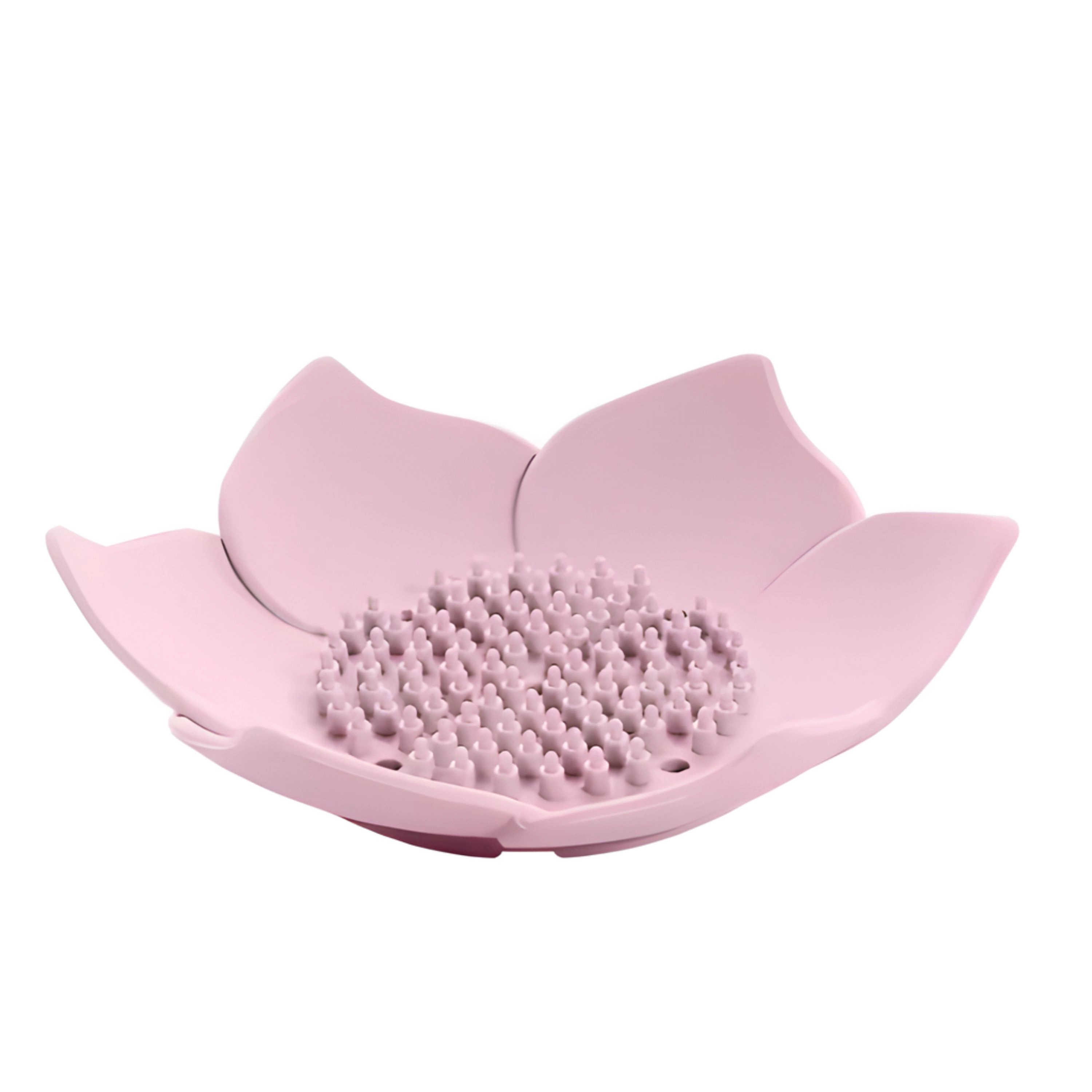Kitcheniva 2 Pcs Silicone Self-Draining Flower Soap Dish