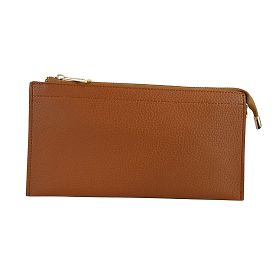 Fashnzfab Faux Leather Slim Wallet Crossbody Bag