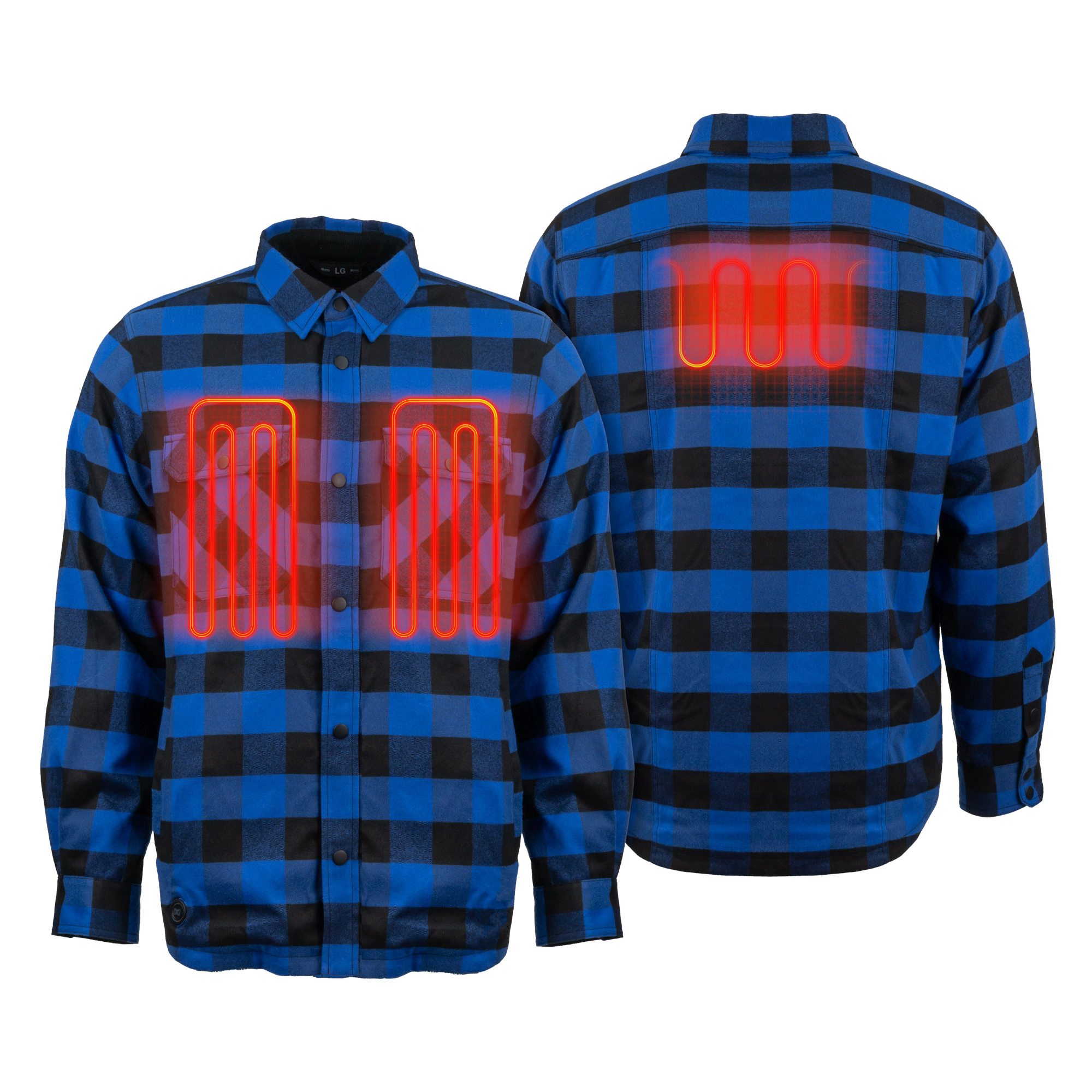 Mobile Warming Men's Flannel Heated Jacket
