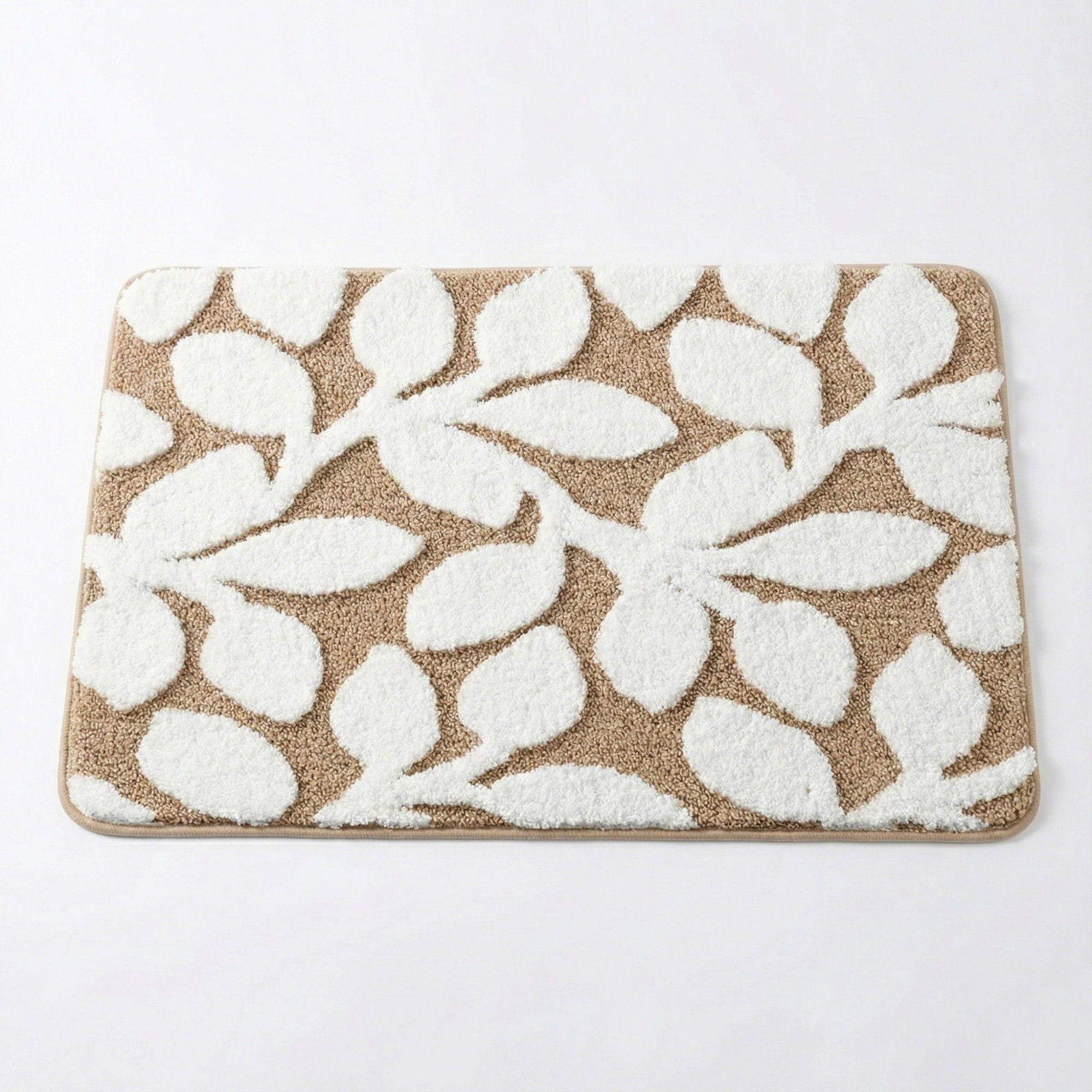 Alilang Unisex Floral Pattern Bath Mat Soft Textured Bathroom Rug