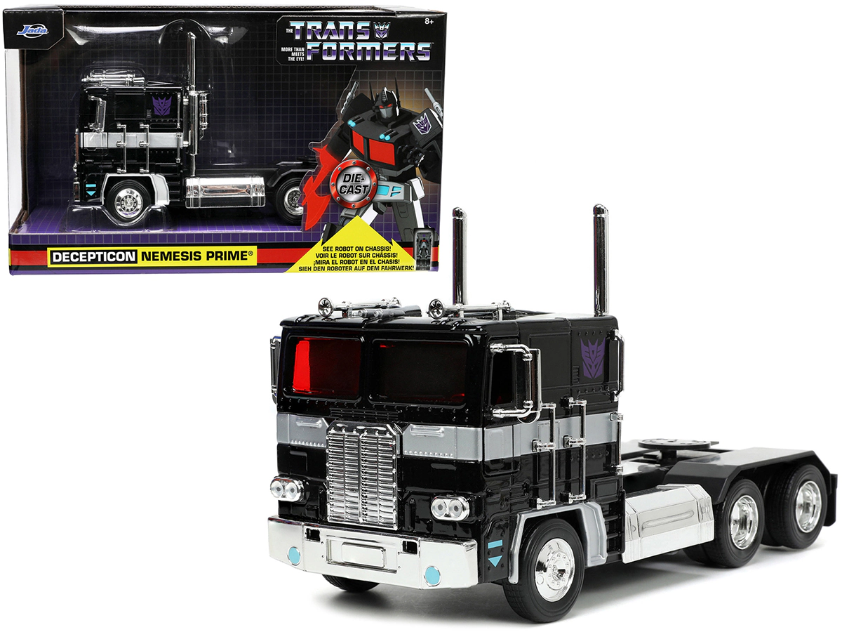 Jada Decepticon Nemesis Prime with Robot on Chassis "Transformers" TV Series "Hollywood Rides" Series 1/24