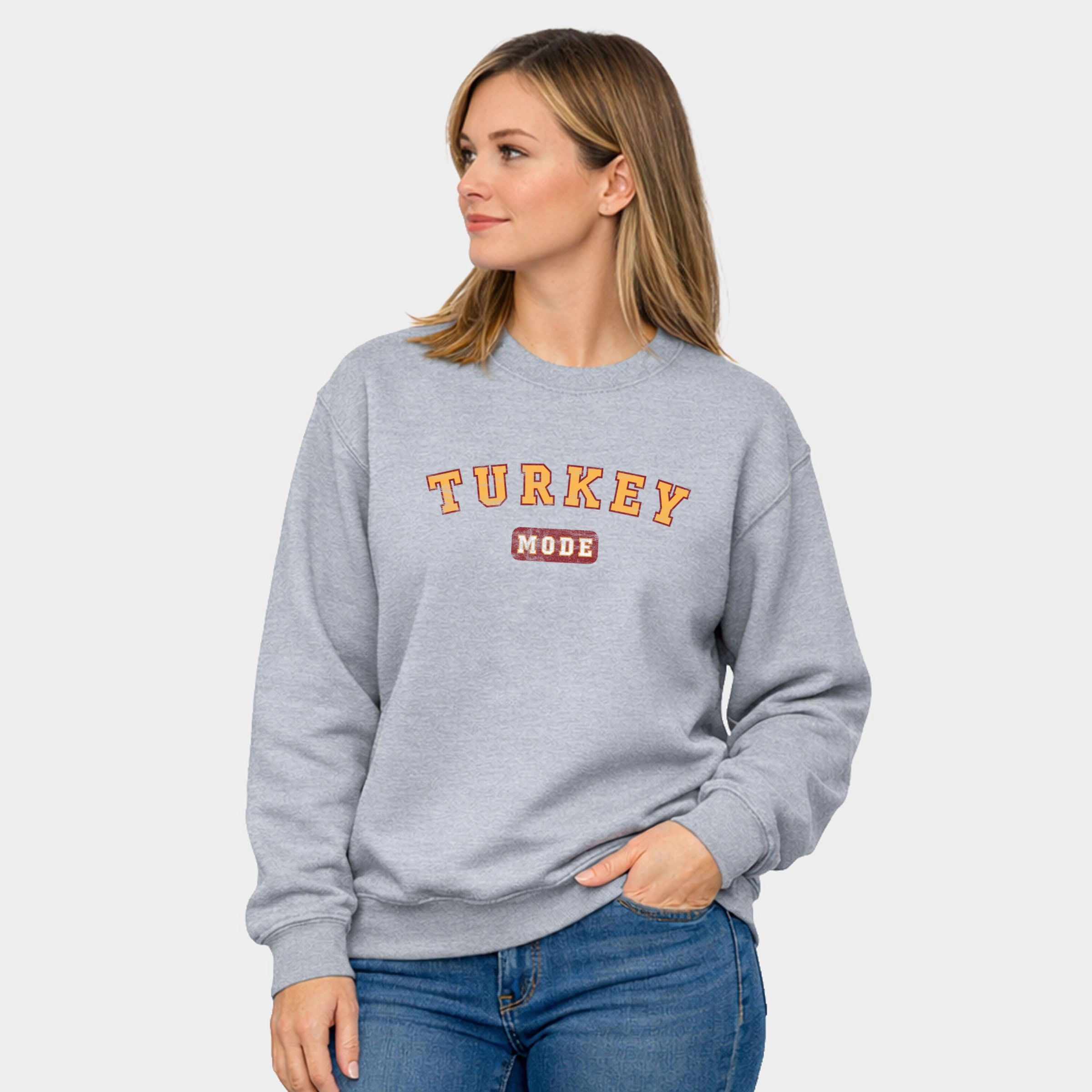 Simply Sage Market - Women's Graphic Sweatshirt Turkey Mode