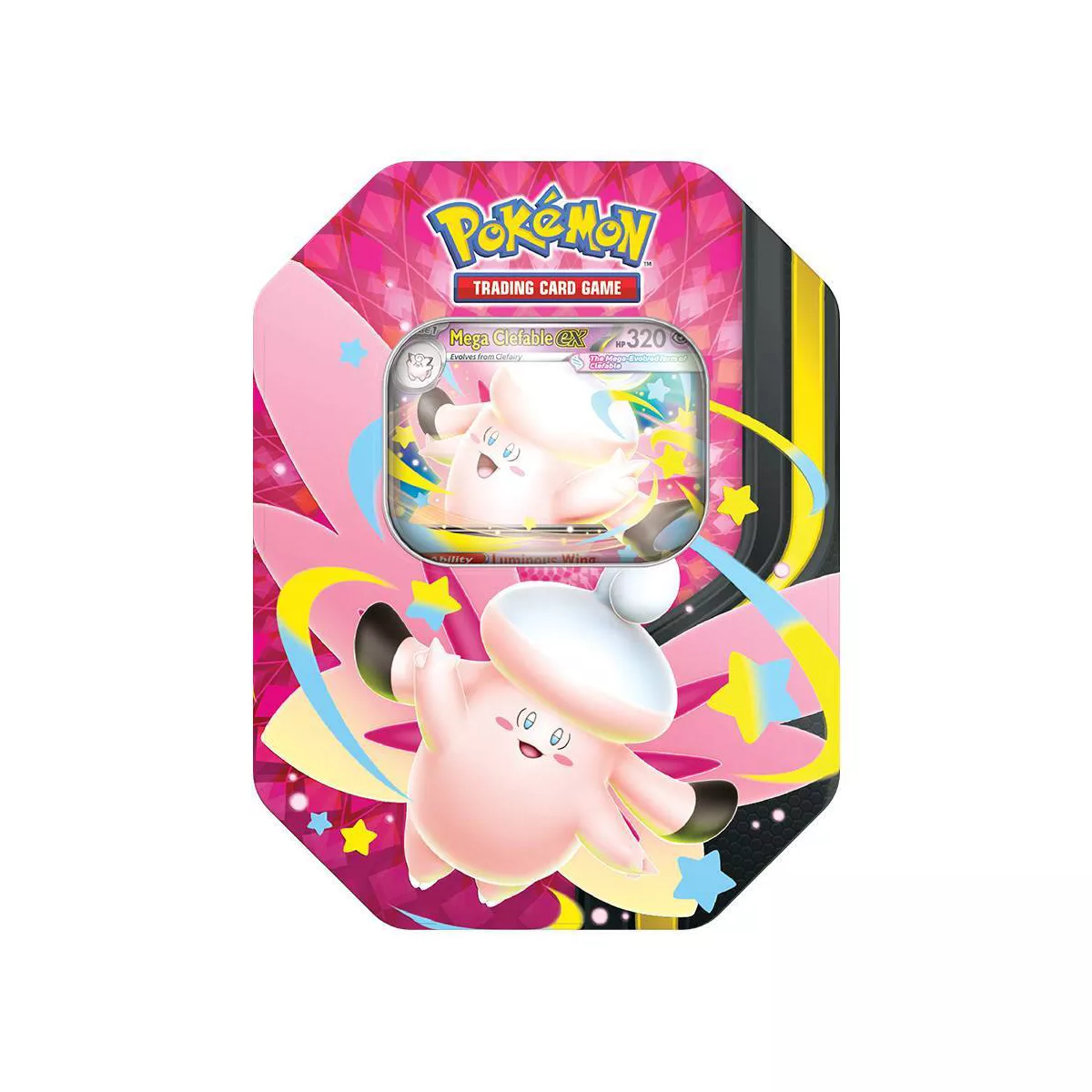 Pokémon Trading Card Game - Mega Moonlit Tin: Mega Clefable ex