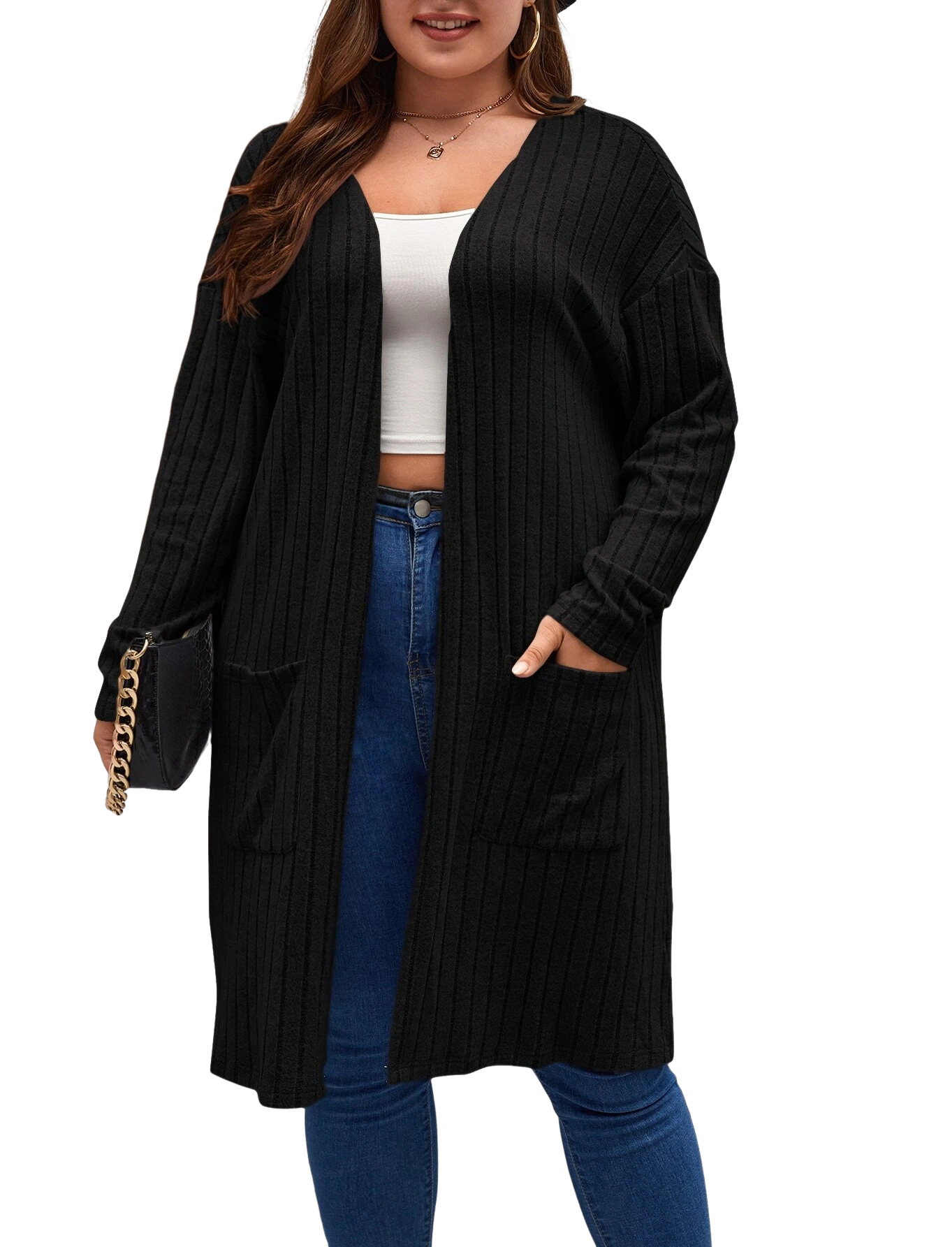 KOJOOIN Women's Oversized Long Cardigan Sweaters Fall Winter Outfits